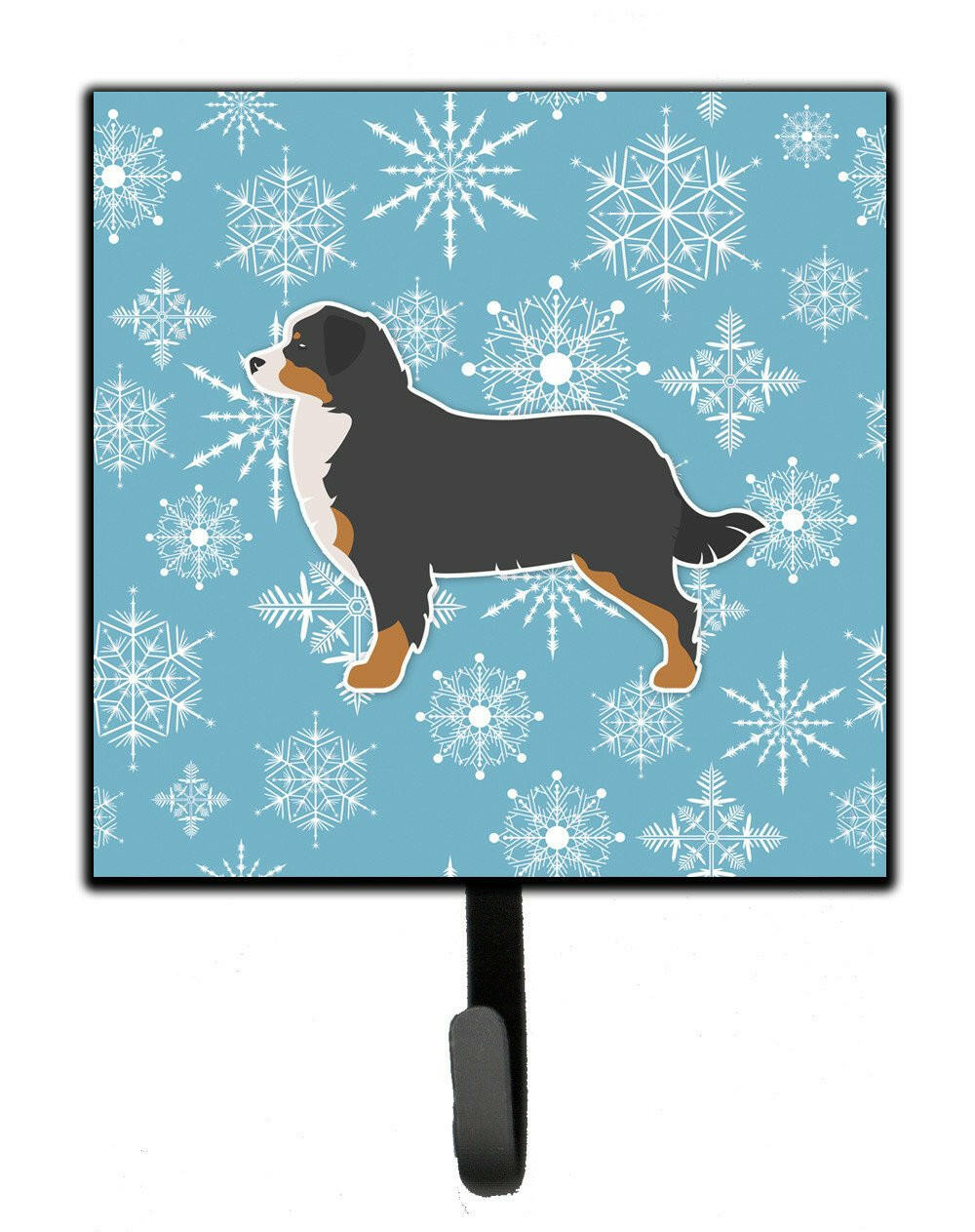 Winter Snowflake Bernese Mountain Dog Leash or Key Holder BB3519SH4 by Caroline&#39;s Treasures