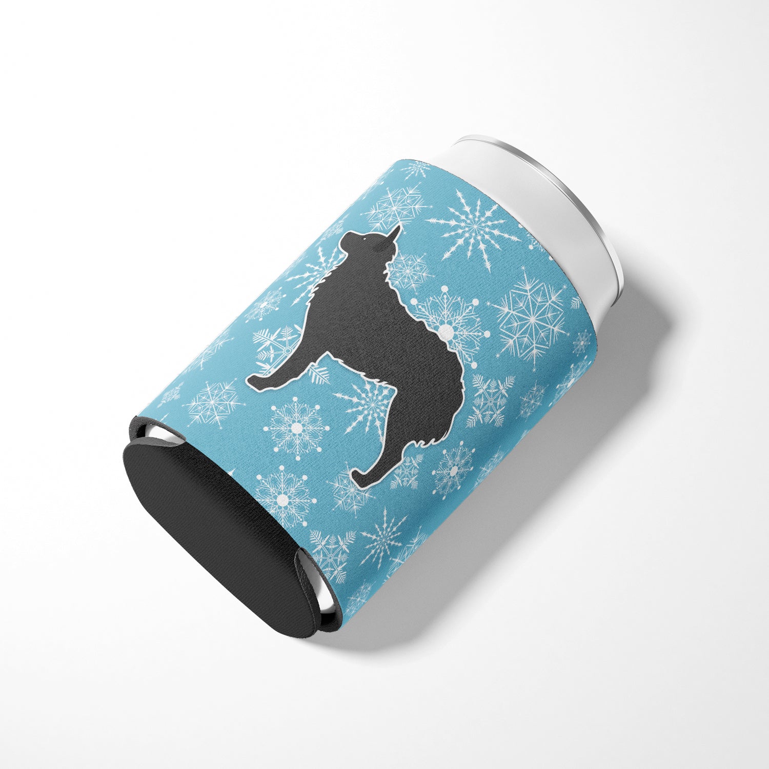 Winter Snowflake Croatian Sheepdog Can or Bottle Hugger BB3521CC
