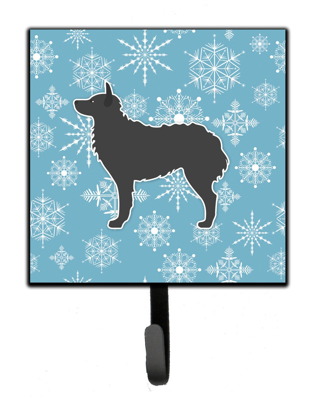 Winter Snowflake Croatian Sheepdog Leash or Key Holder BB3521SH4 by Caroline's Treasures