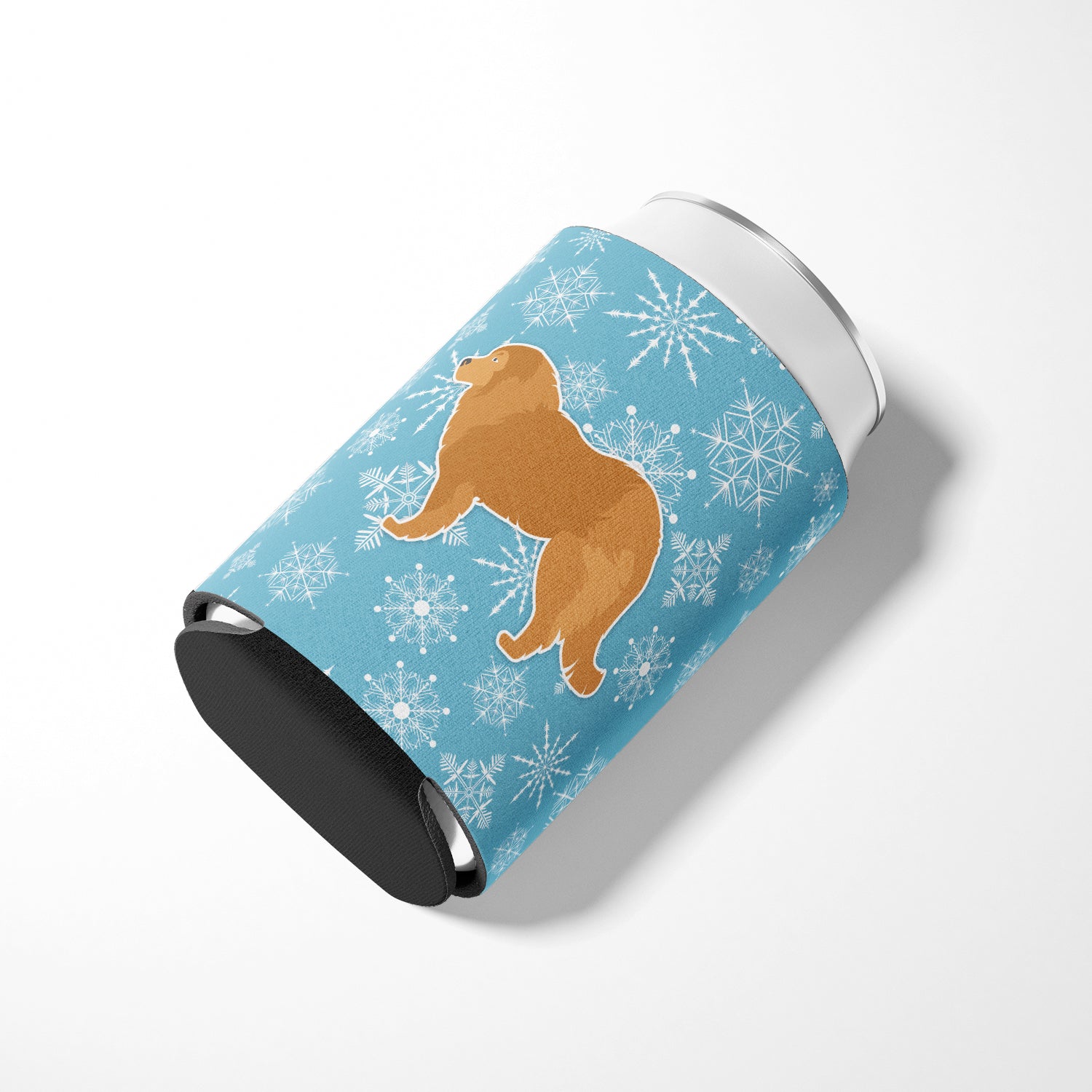 Winter Snowflake Caucasian Shepherd Dog Can or Bottle Hugger BB3525CC