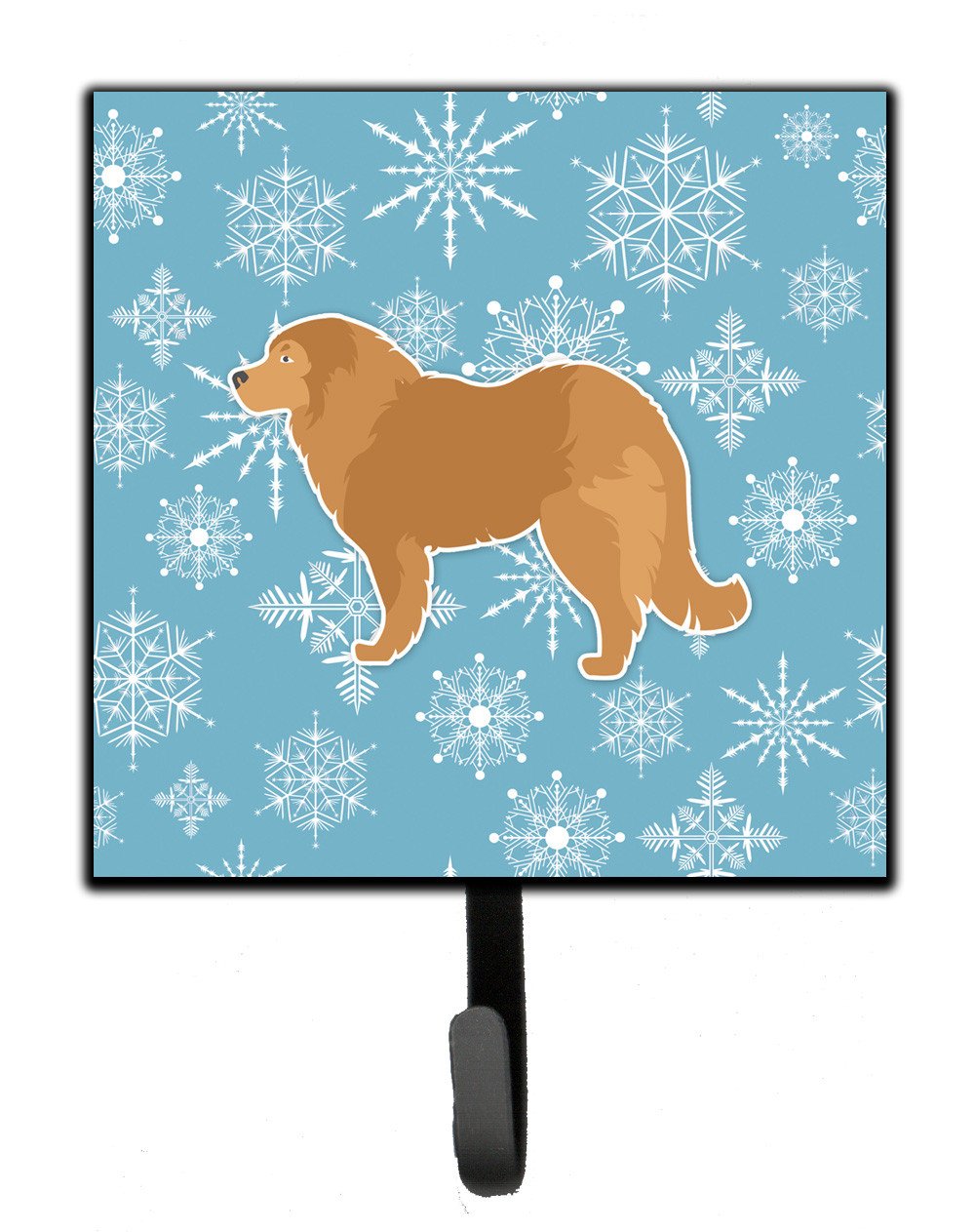 Winter Snowflake Caucasian Shepherd Dog Leash or Key Holder BB3525SH4 by Caroline&#39;s Treasures
