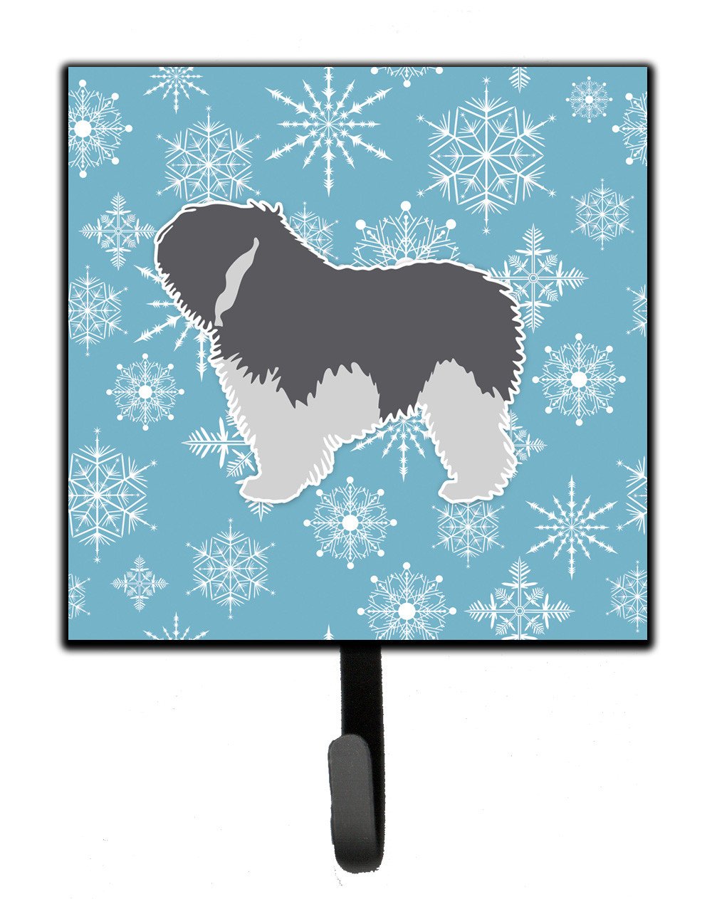 Winter Snowflake Polish Lowland Sheepdog Dog Leash or Key Holder BB3532SH4 by Caroline&#39;s Treasures