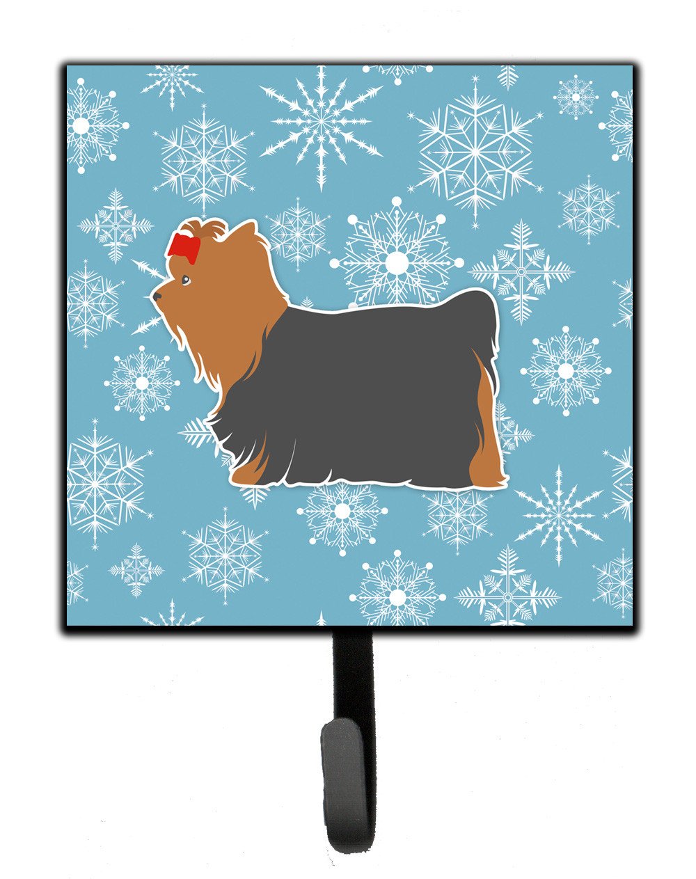 Winter Snowflake Yorkshire Terrier Yorkie Leash or Key Holder BB3534SH4 by Caroline&#39;s Treasures