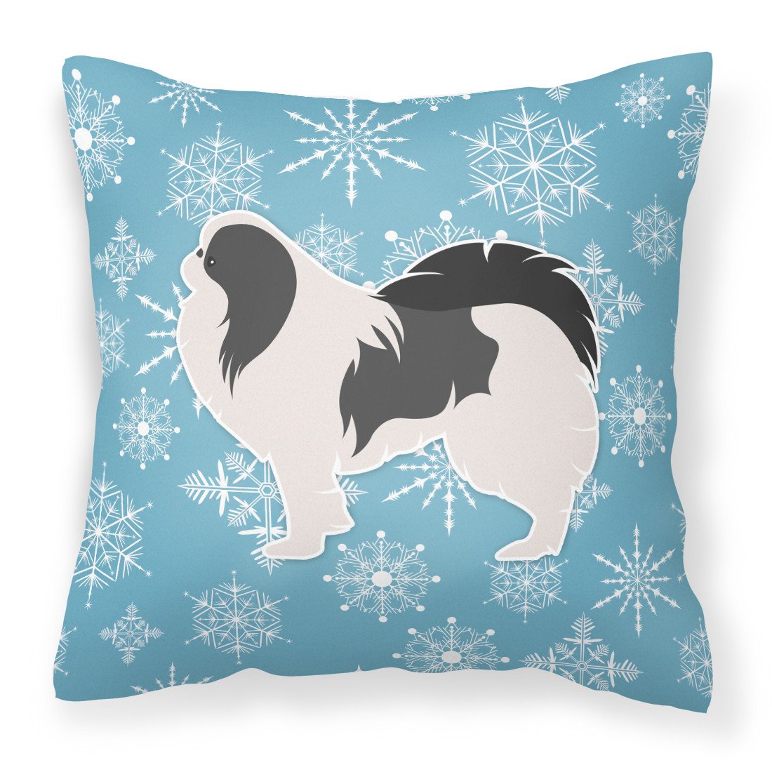 Winter Snowflake Japanese Chin Fabric Decorative Pillow BB3537PW1818 by Caroline&#39;s Treasures
