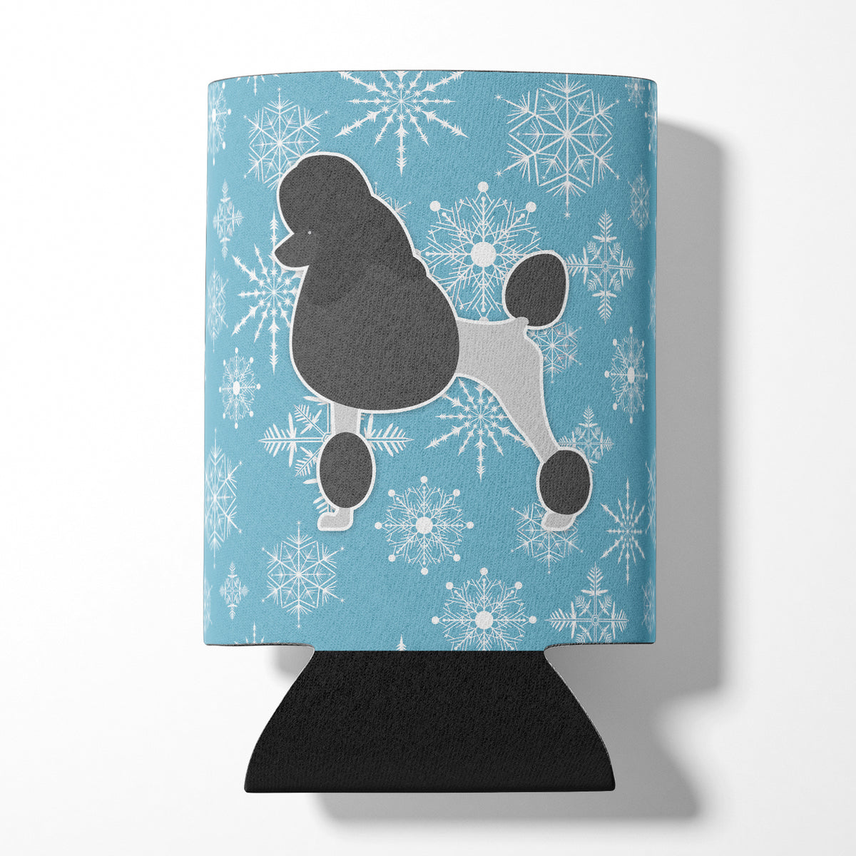 Winter Snowflake Poodle Can or Bottle Hugger BB3539CC  the-store.com.