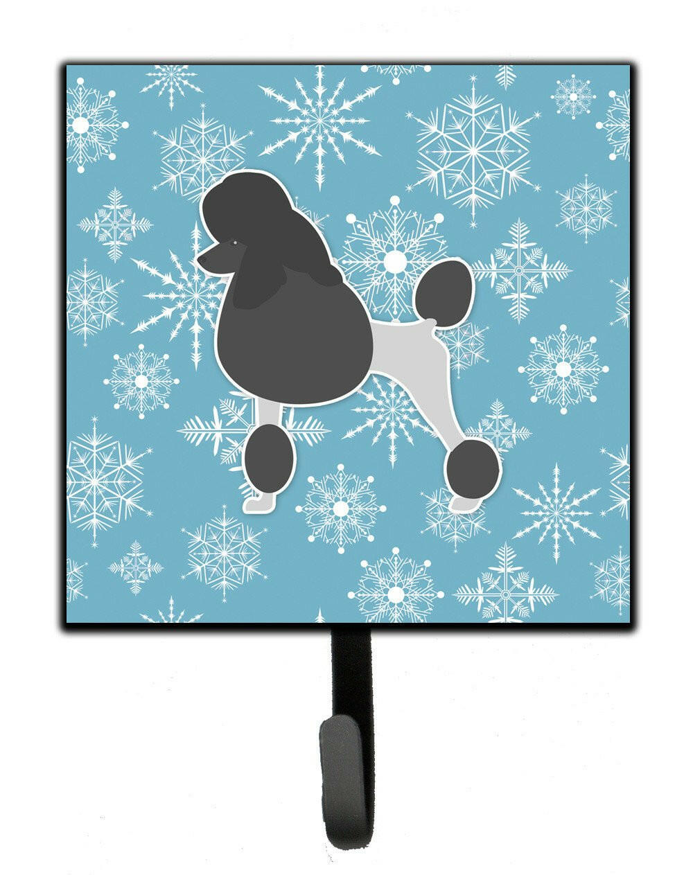Winter Snowflake Poodle Leash or Key Holder BB3539SH4 by Caroline&#39;s Treasures
