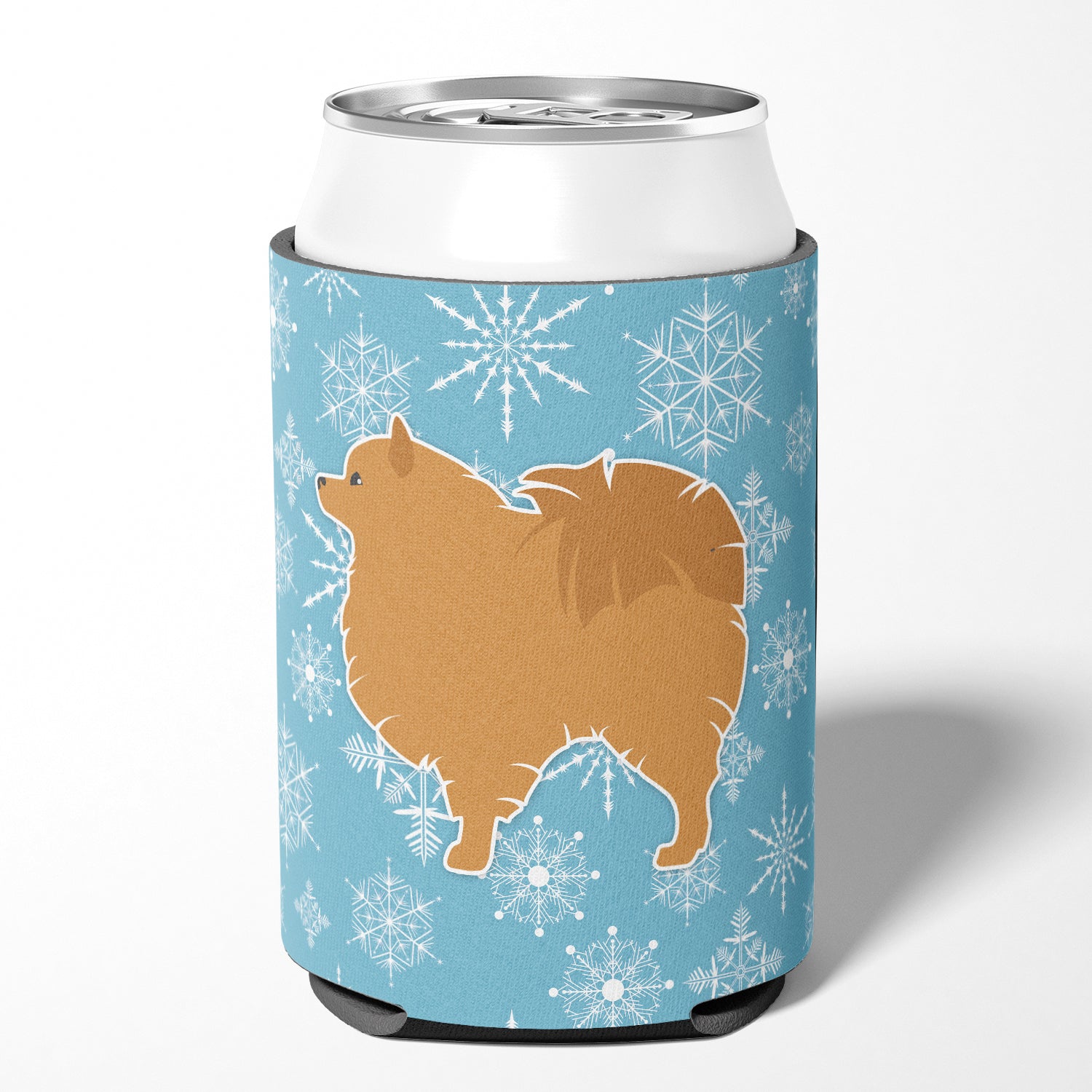 Winter Snowflake Pomeranian Can or Bottle Hugger BB3542CC