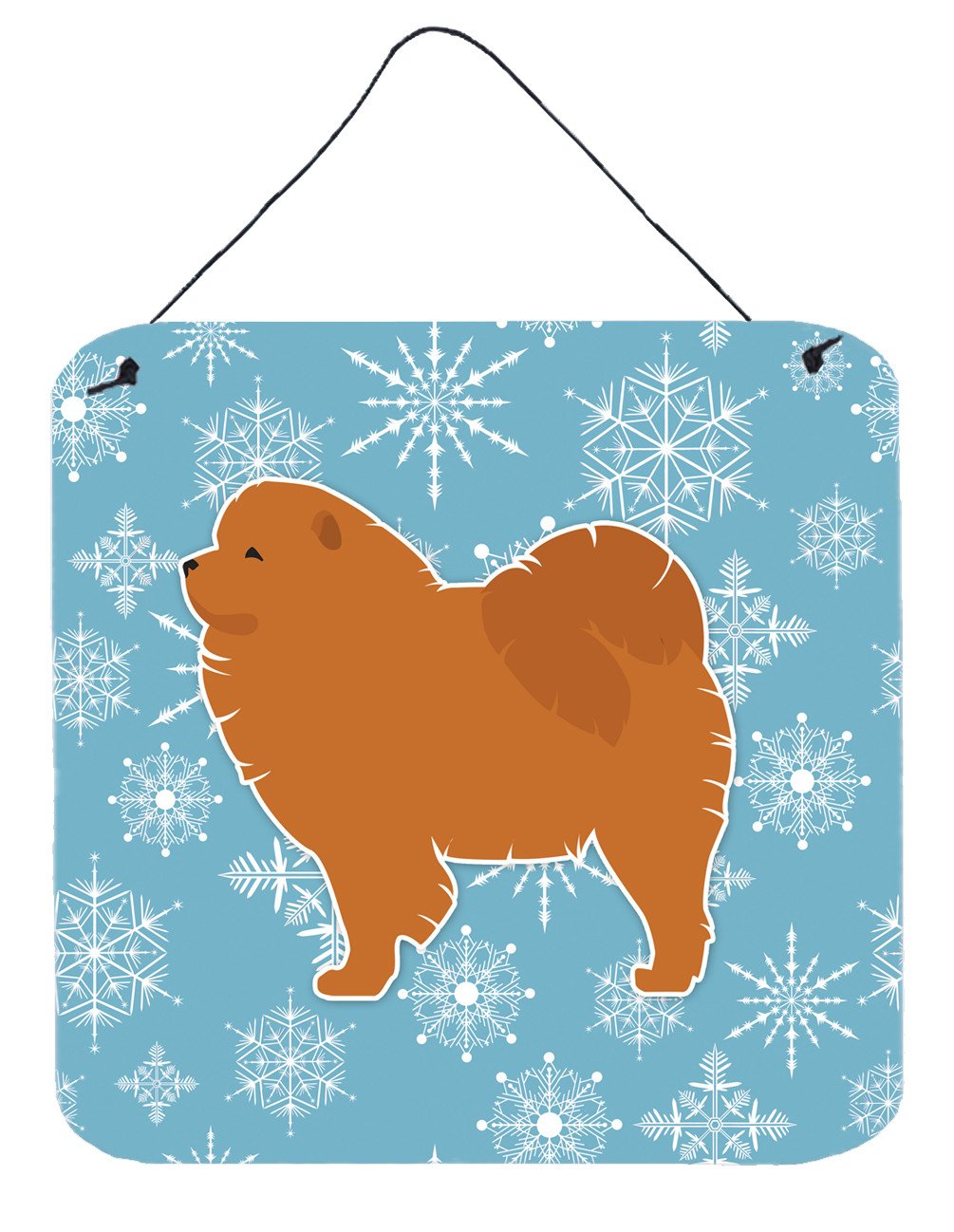 Winter Snowflake Chow Chow Wall or Door Hanging Prints BB3551DS66 by Caroline's Treasures
