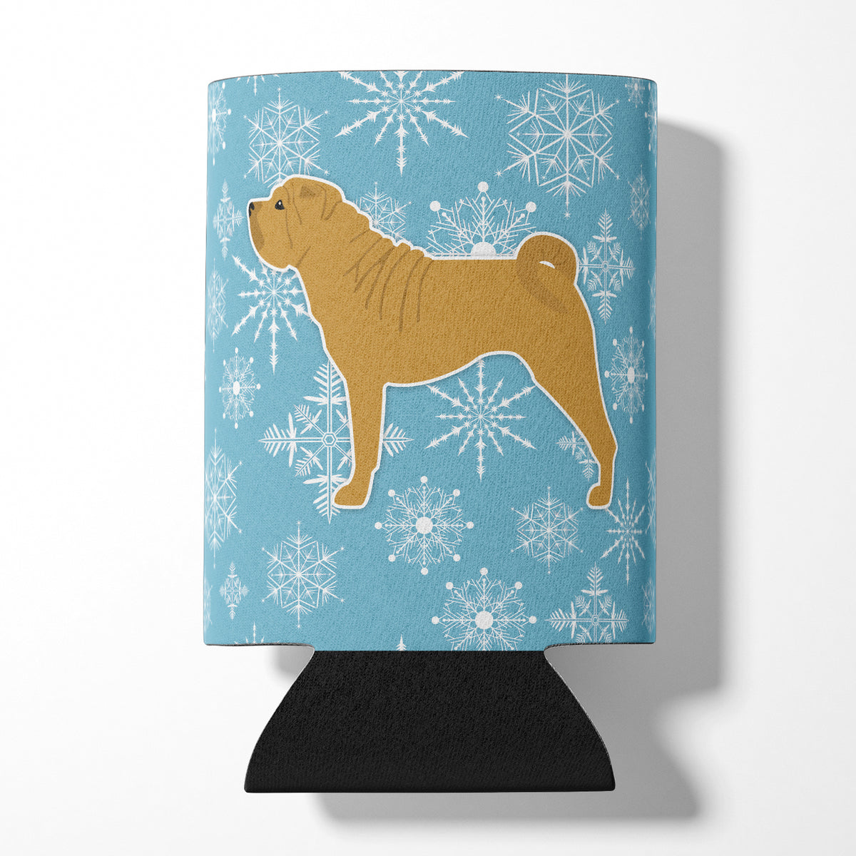 Winter Snowflake Shar Pei Merry Can or Bottle Hugger BB3552CC  the-store.com.