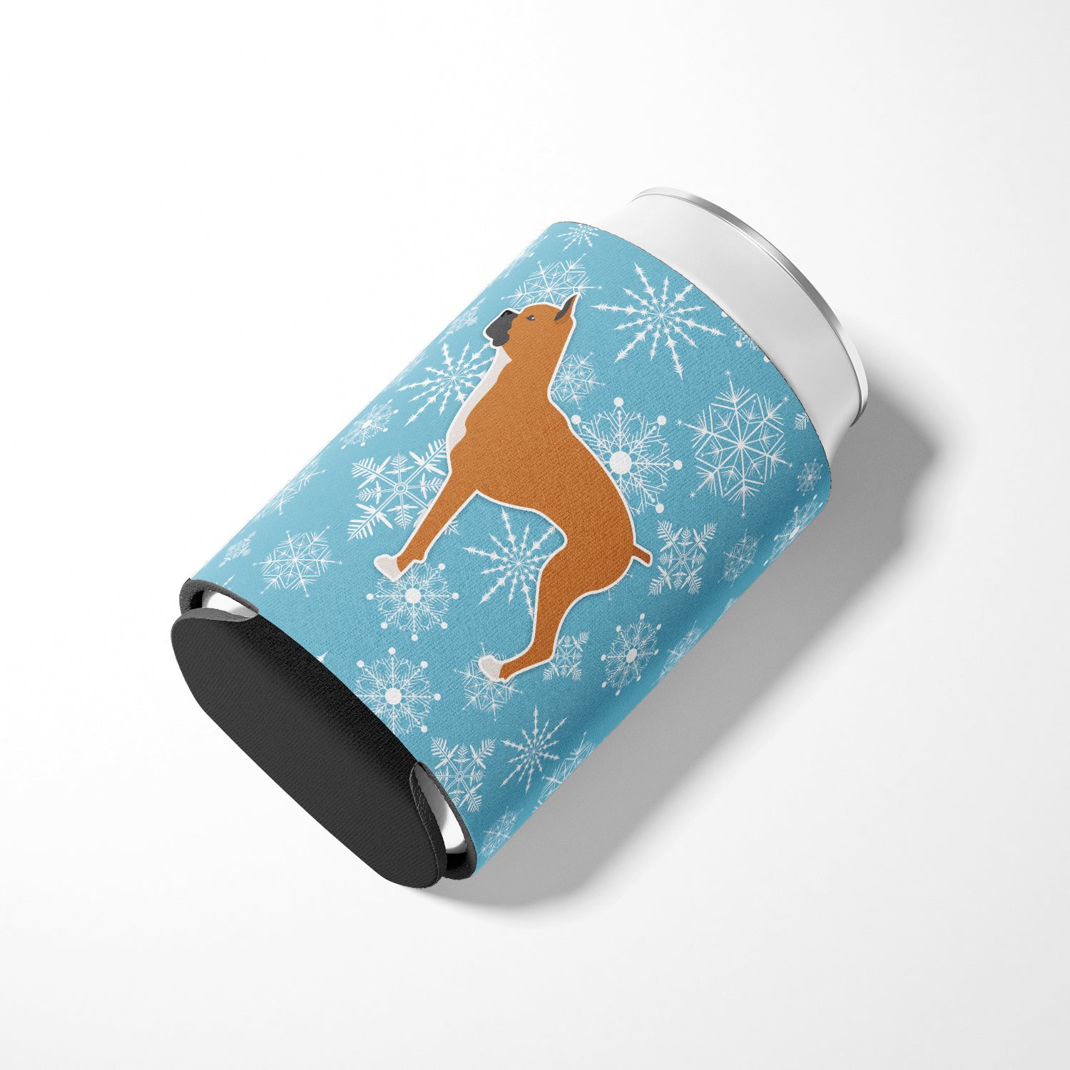 Winter Snowflake Boxer Can or Bottle Hugger BB3553CC