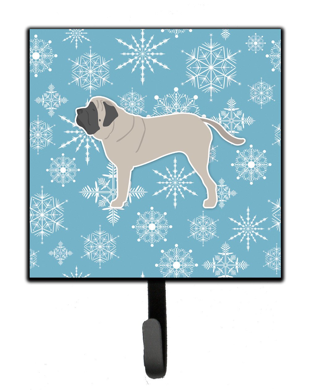 Winter Snowflake English Mastiff Leash or Key Holder BB3556SH4 by Caroline&#39;s Treasures