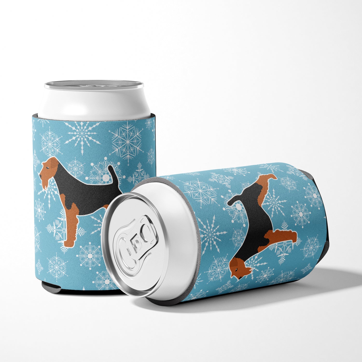 Winter Snowflake Airedale Terrier Can or Bottle Hugger BB3557CC  the-store.com.