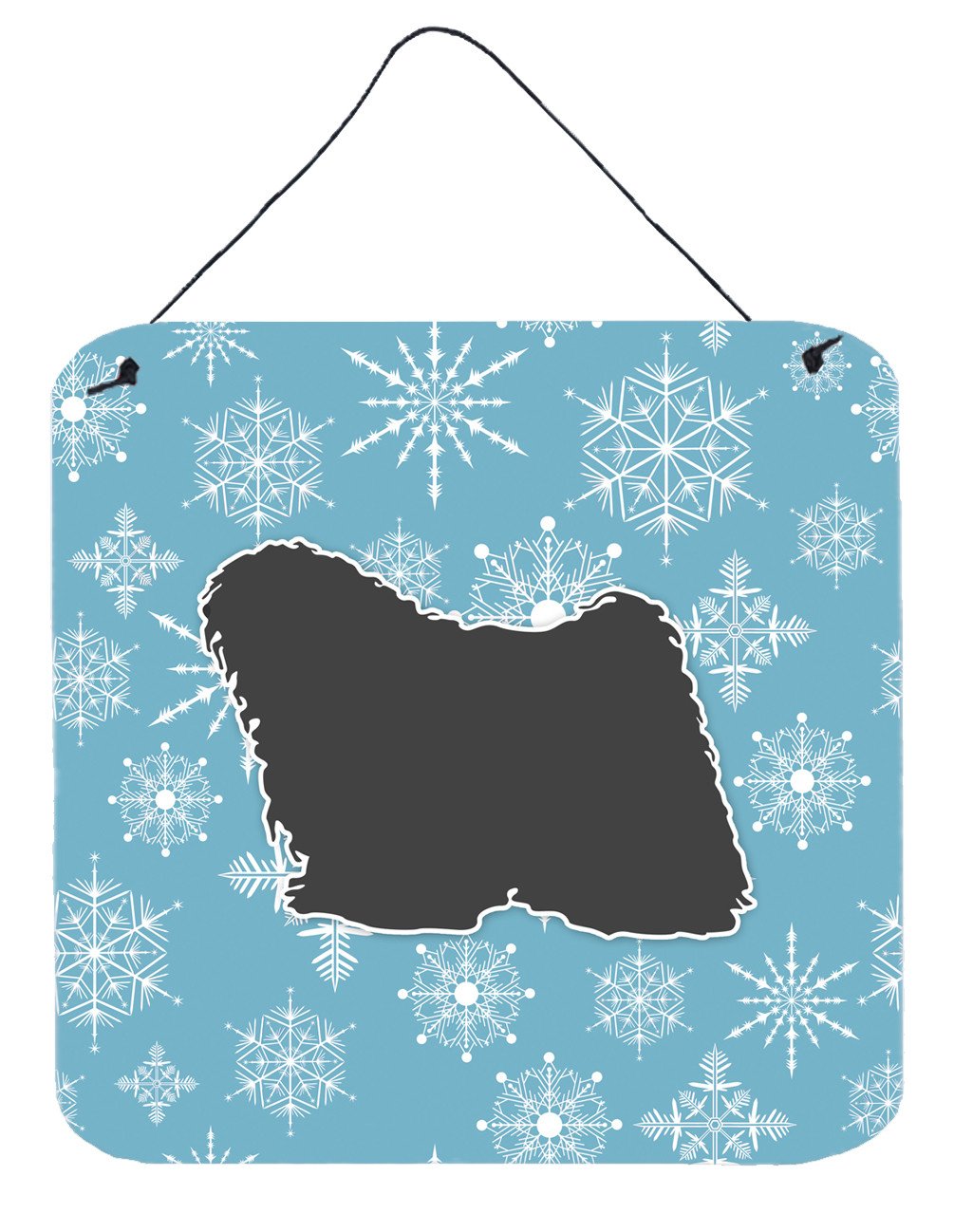 Winter Snowflake Puli Wall or Door Hanging Prints BB3563DS66 by Caroline&#39;s Treasures