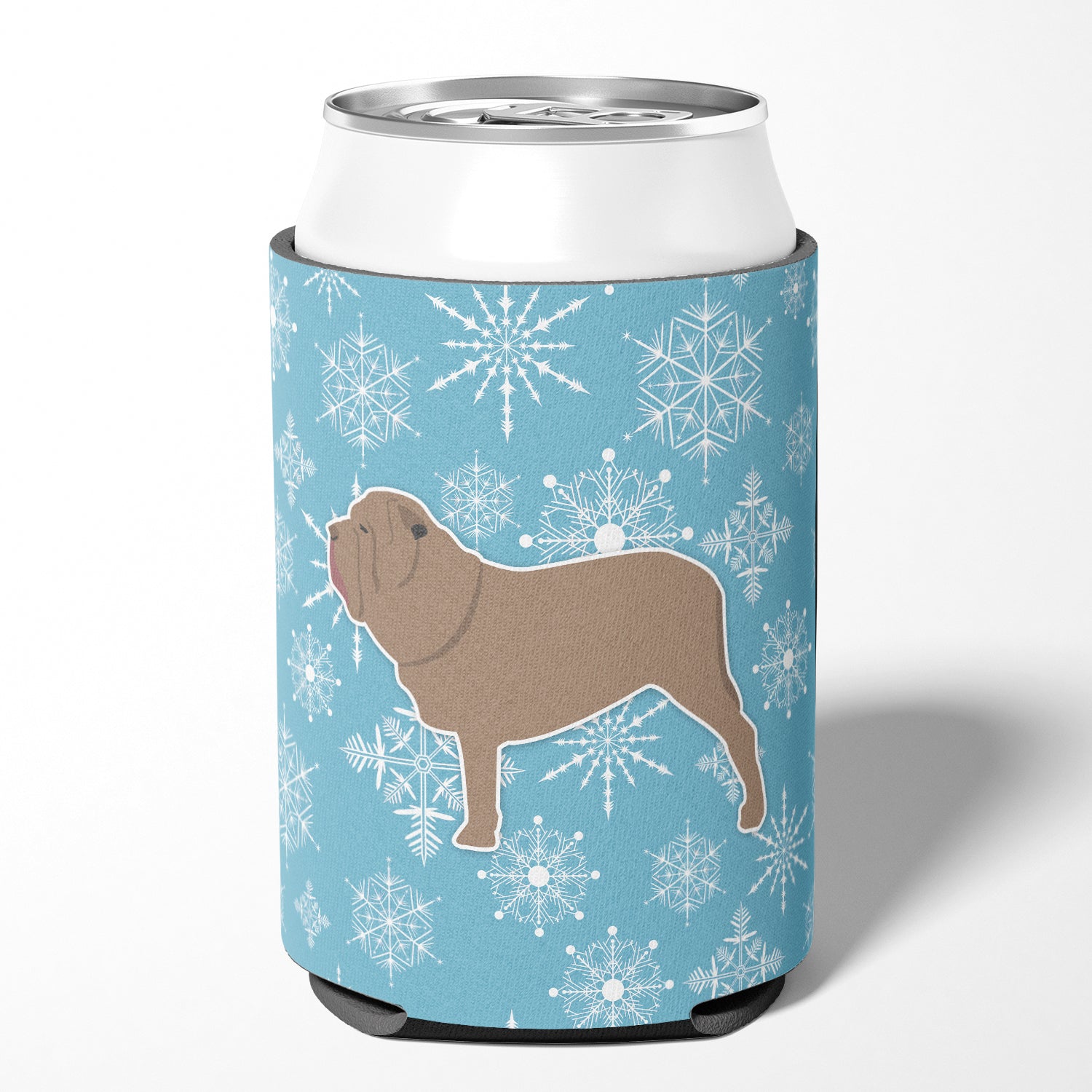 Winter Snowflake Napolitain Mastiff Can ou Bottle Hugger BB3565CC
