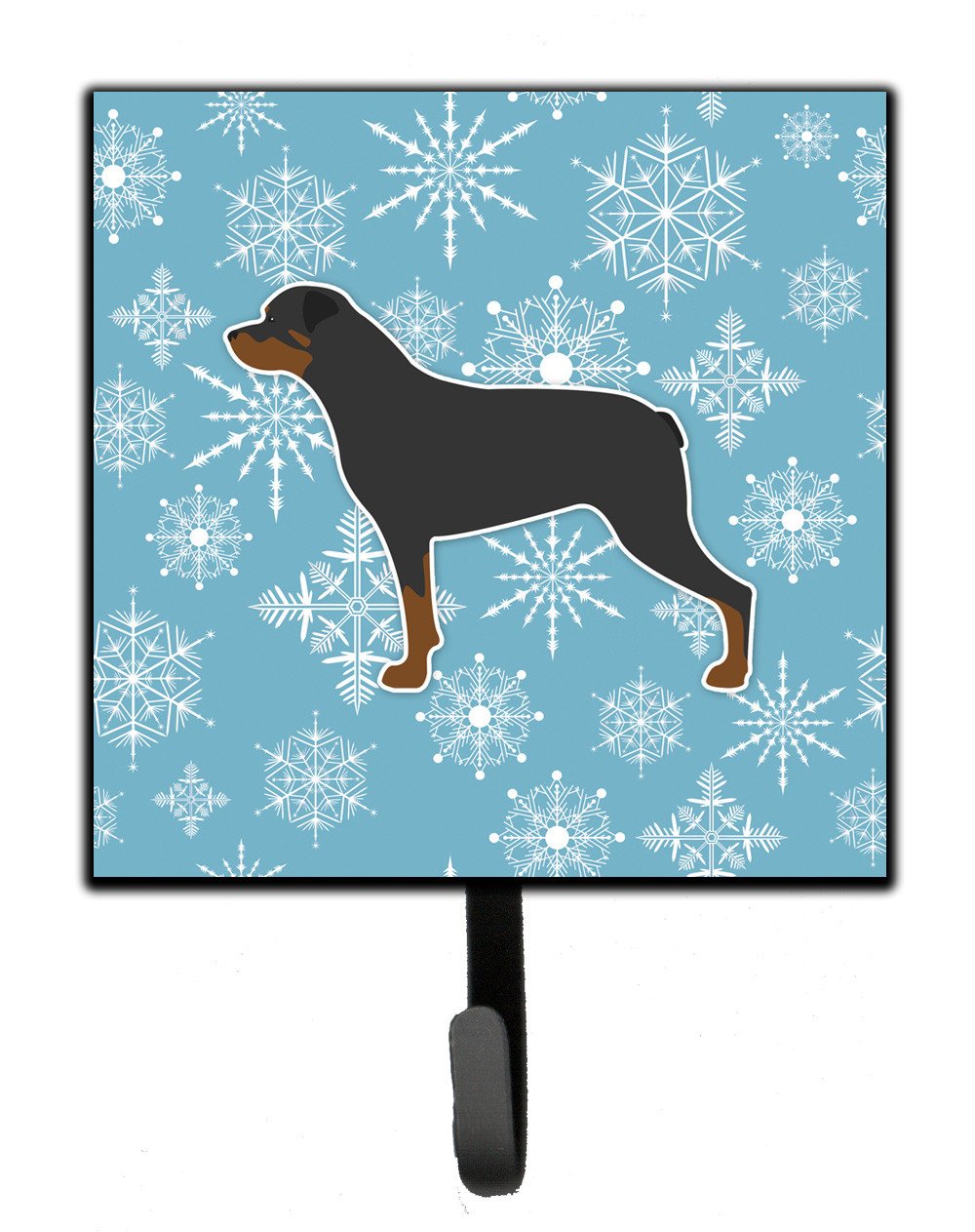 Winter Snowflake Rottweiler Leash or Key Holder BB3566SH4 by Caroline&#39;s Treasures