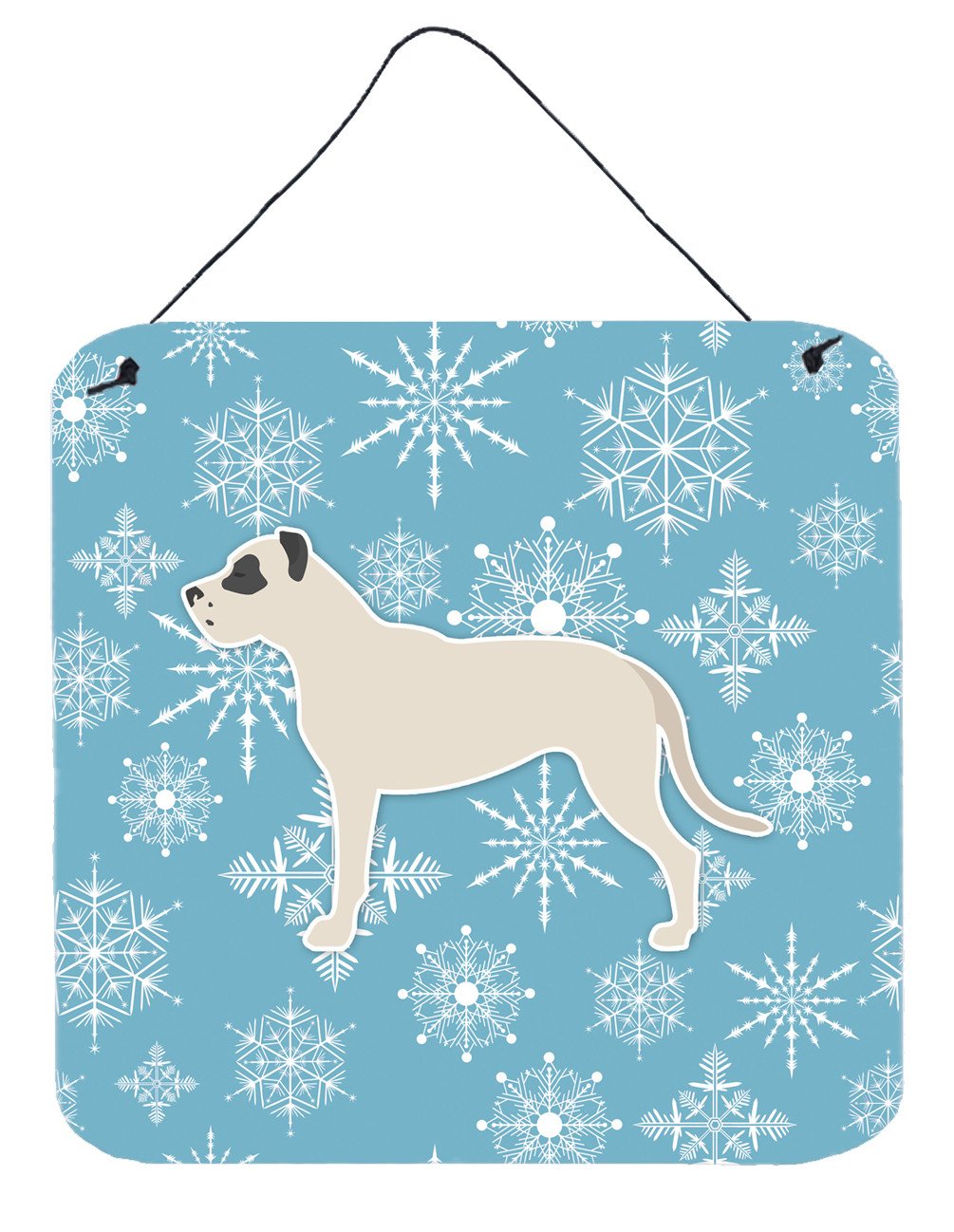 Winter Snowflake Dogo Argentino Wall or Door Hanging Prints BB3567DS66 by Caroline&#39;s Treasures