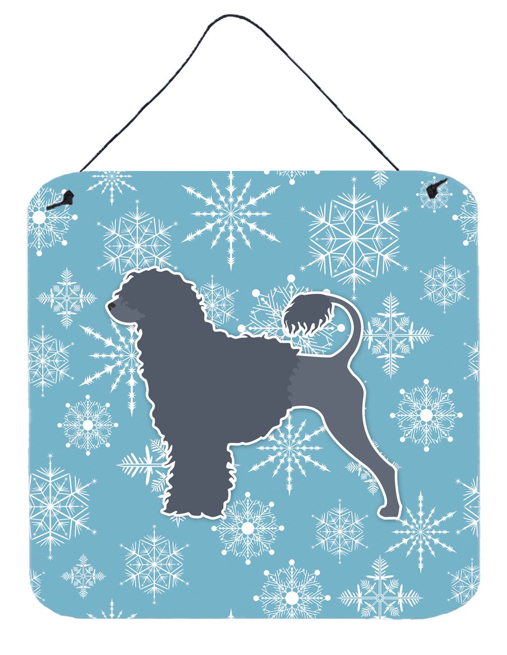 Winter Snowflake Portuguese Water Dog Wall or Door Hanging Prints BB3568DS66 by Caroline&#39;s Treasures