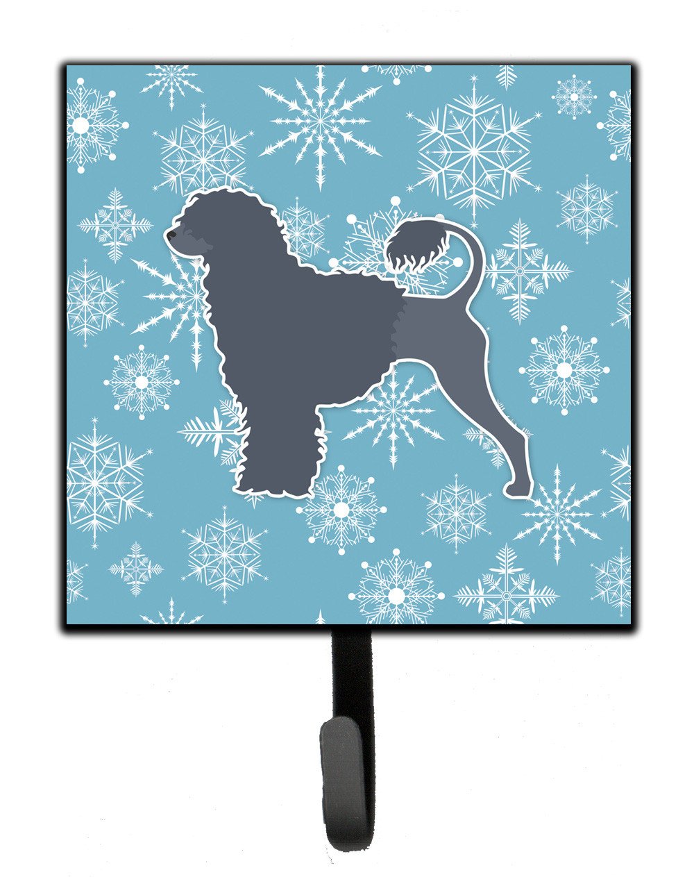 Winter Snowflake Portuguese Water Dog Leash or Key Holder BB3568SH4 by Caroline&#39;s Treasures