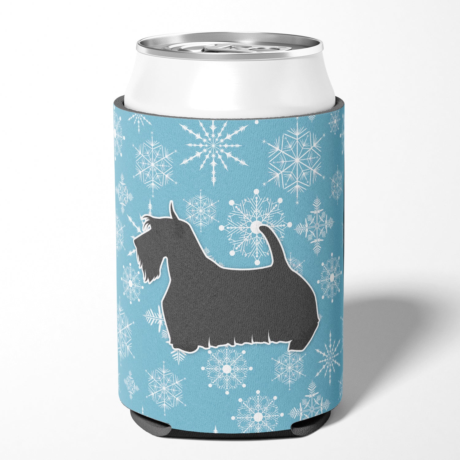 Winter Snowflake Scottish Terrier Can or Bottle Hugger BB3569CC