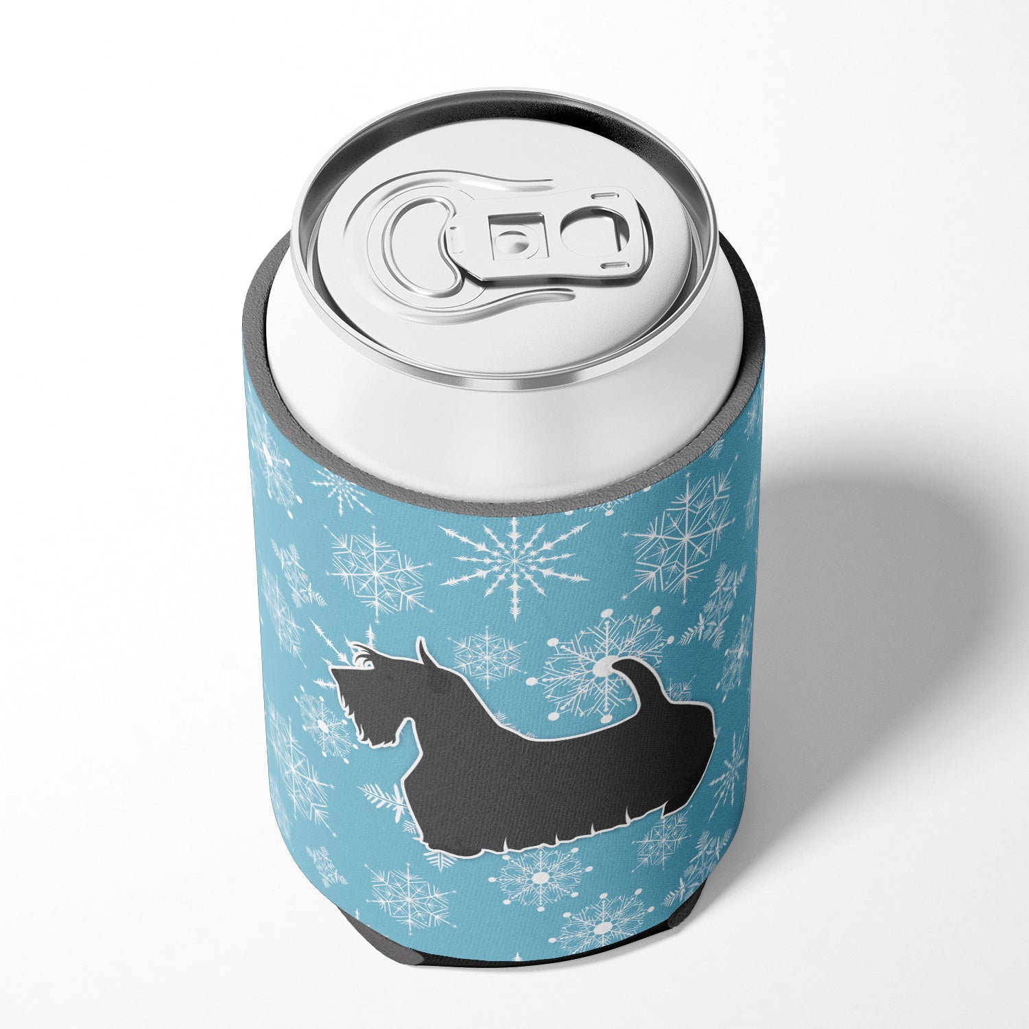 Winter Snowflake Scottish Terrier Can or Bottle Hugger BB3569CC