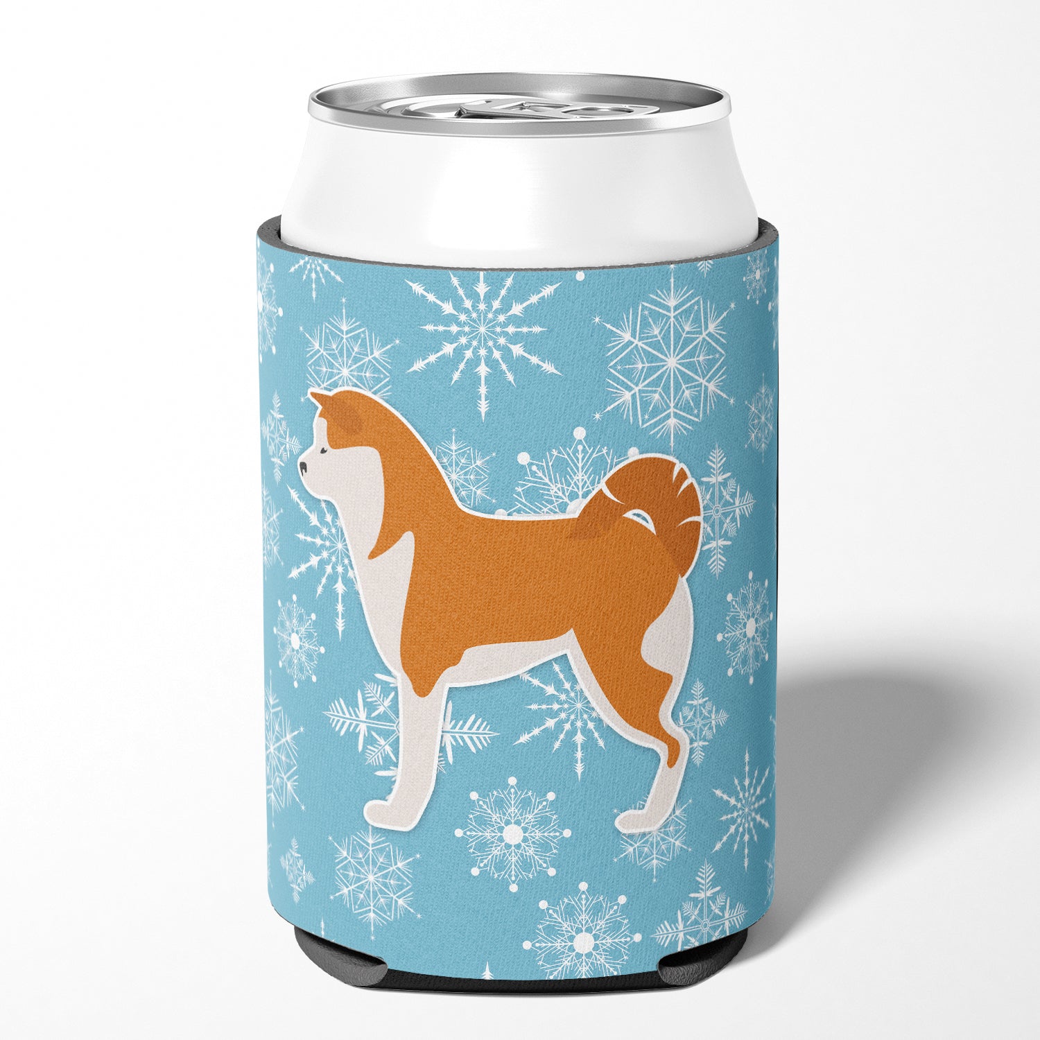 Winter Snowflake Akita Can or Bottle Hugger BB3572CC  the-store.com.