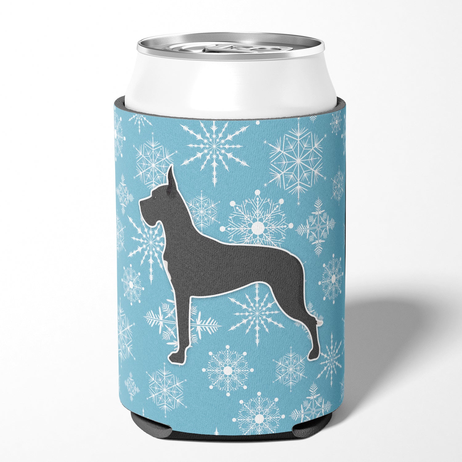 Winter Snowflake Great Dane Can or Bottle Hugger BB3575CC  the-store.com.