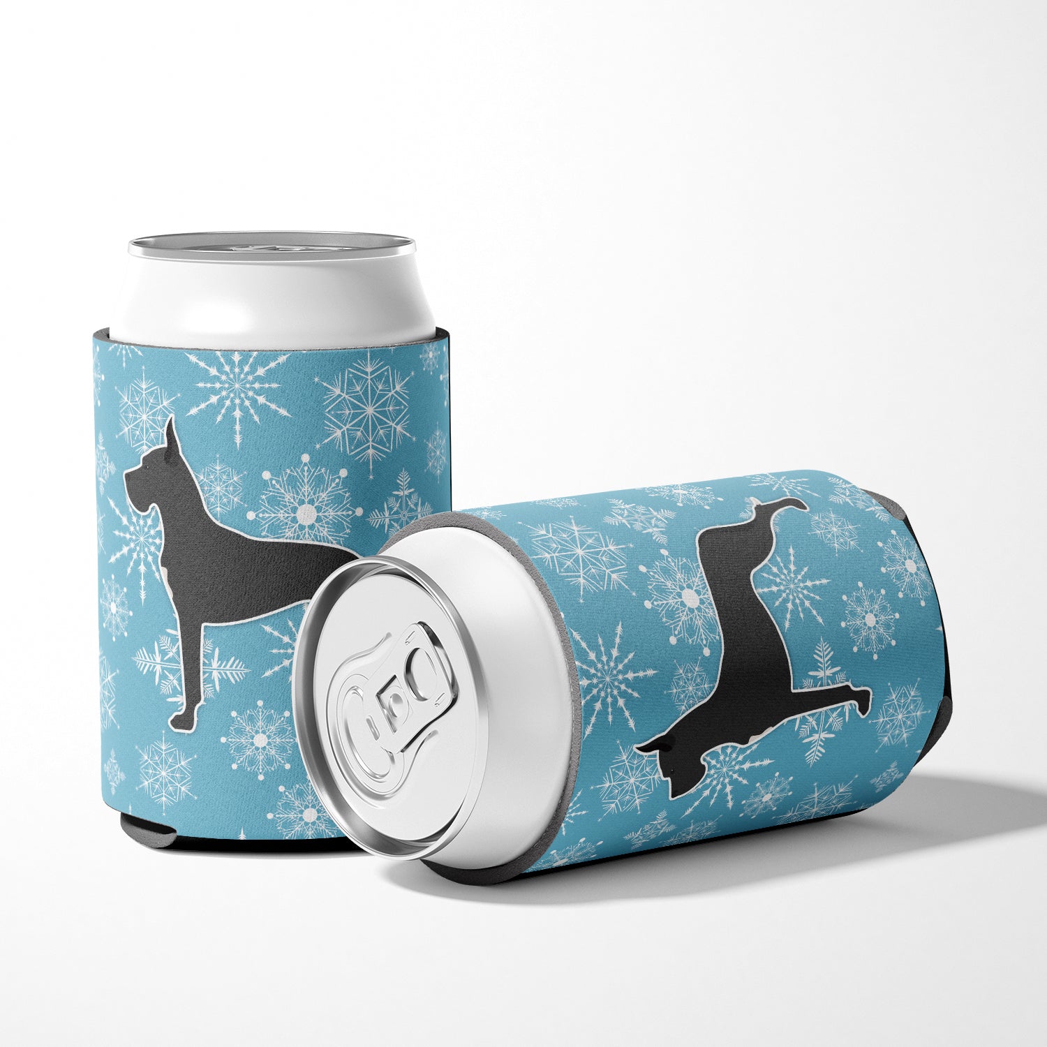 Winter Snowflake Great Dane Can or Bottle Hugger BB3575CC  the-store.com.