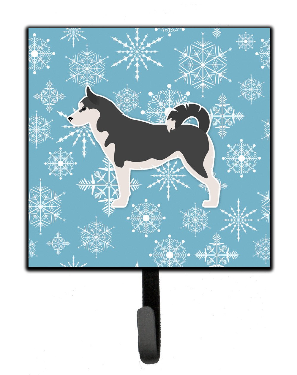 Winter Snowflake Siberian Husky Leash or Key Holder BB3580SH4 by Caroline&#39;s Treasures