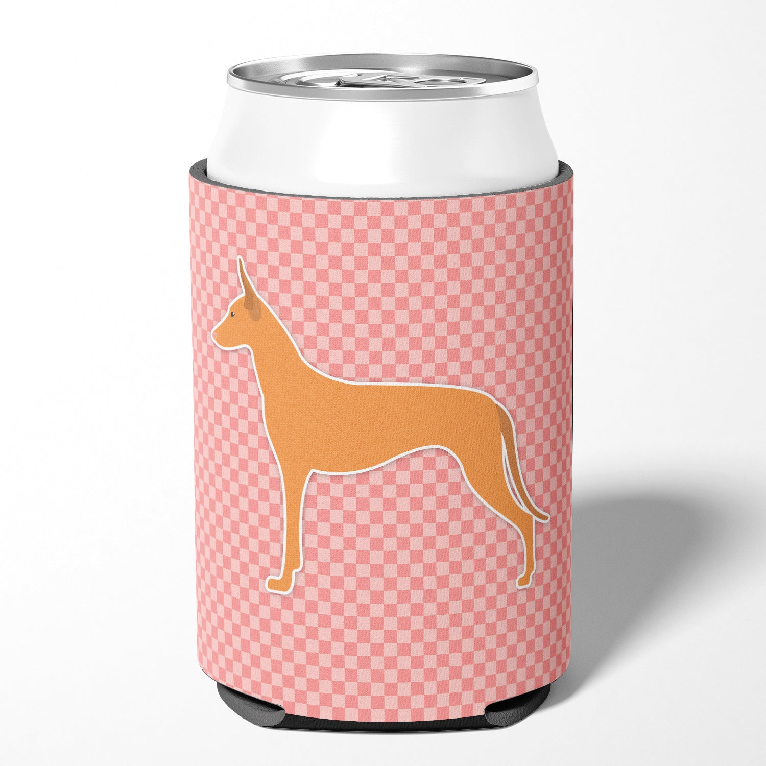 Pharaoh Hound Checkerboard Rose Canette ou Bouteille Hugger BB3588CC
