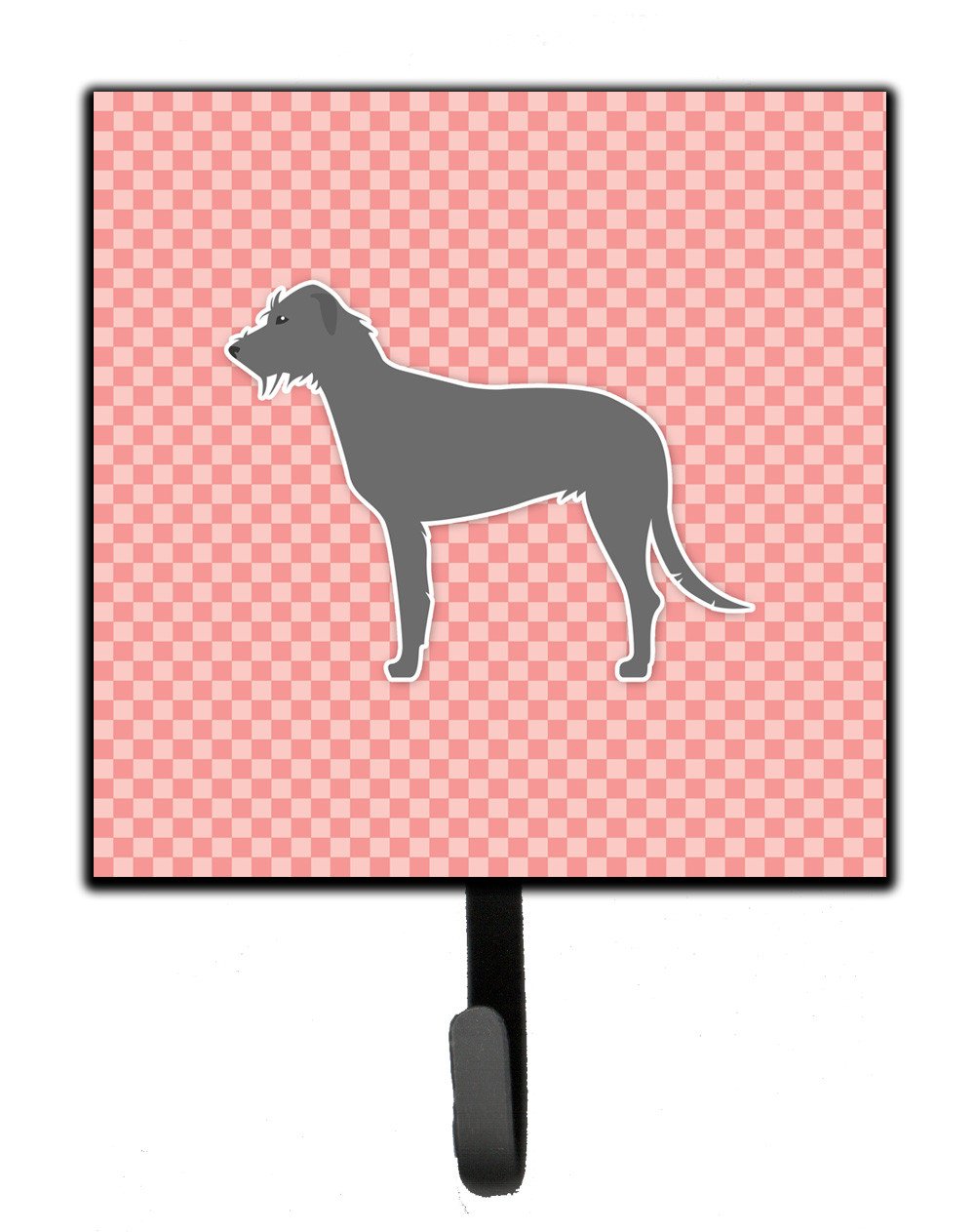 Irish Wolfhound Checkerboard Pink Leash or Key Holder BB3603SH4 by Caroline&#39;s Treasures