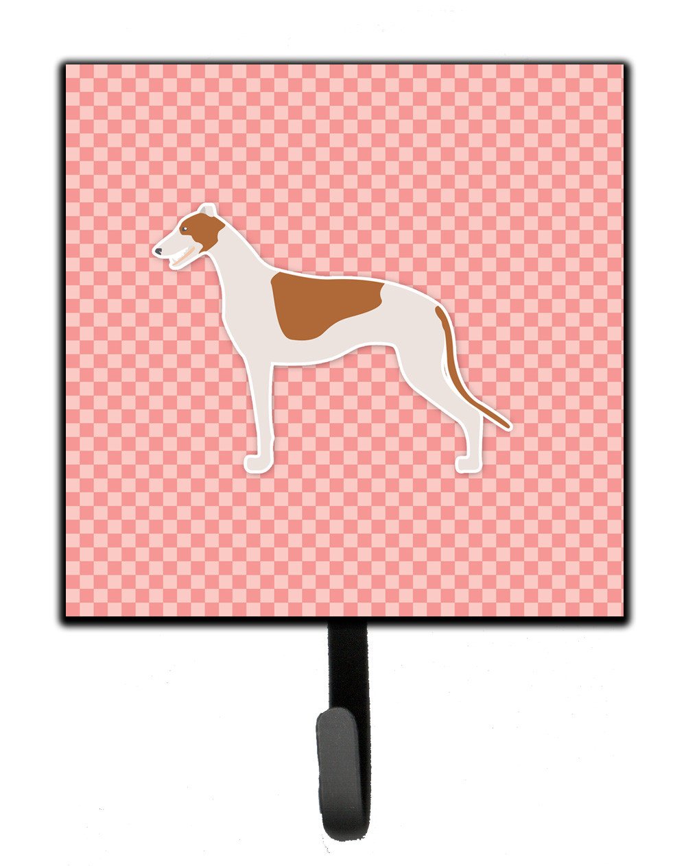 Greyhound Checkerboard Pink Leash or Key Holder BB3605SH4 by Caroline&#39;s Treasures