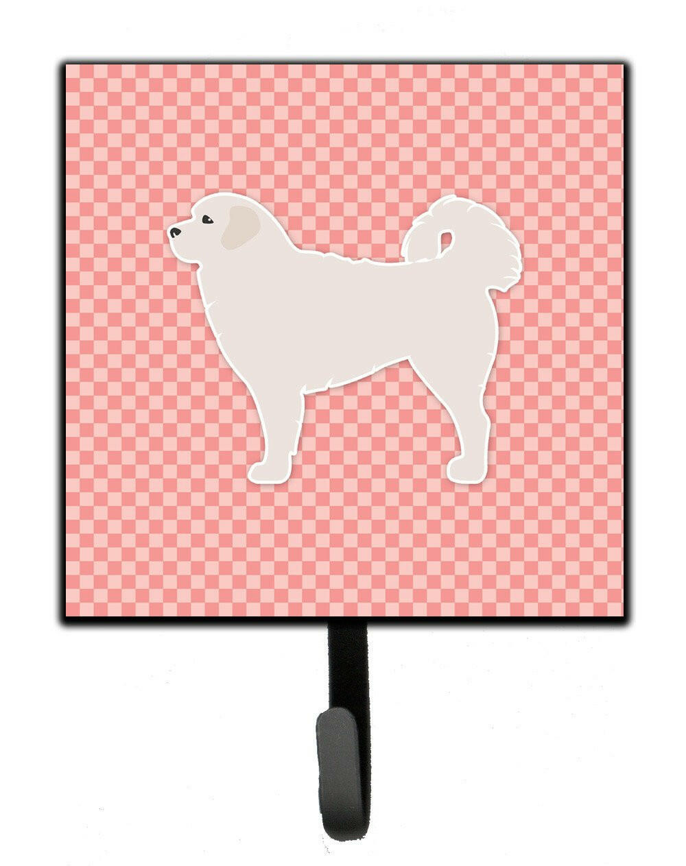 Polish Tatra Sheepdog Checkerboard Pink Leash or Key Holder BB3627SH4 by Caroline&#39;s Treasures