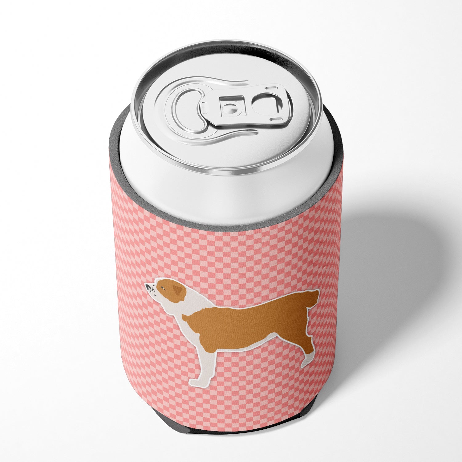 Central Asian Shepherd Dog Checkerboard Pink Can or Bottle Hugger BB3628CC  the-store.com.