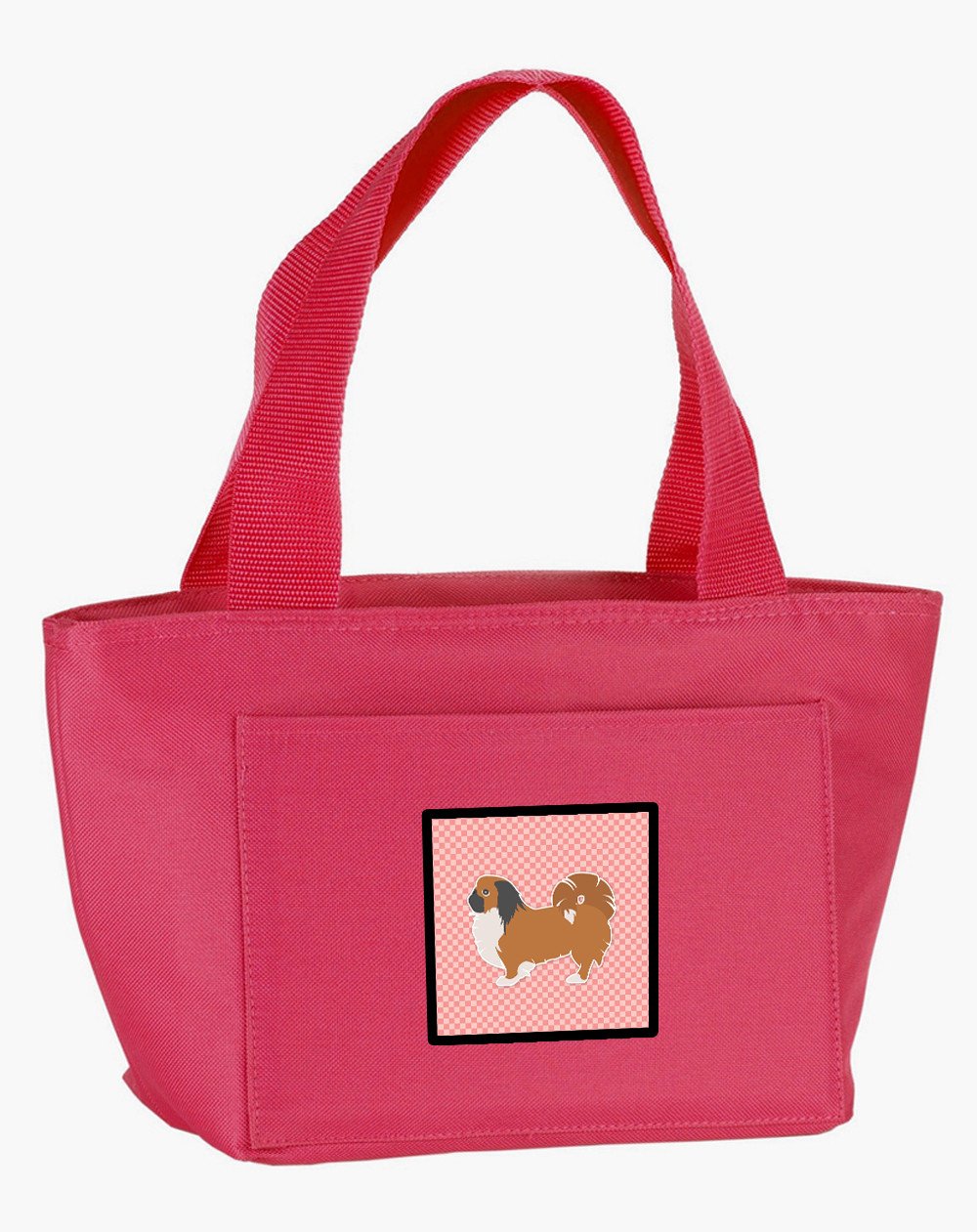 Pekingese Checkerboard Pink Lunch Bag BB3638PK-8808 by Caroline&#39;s Treasures