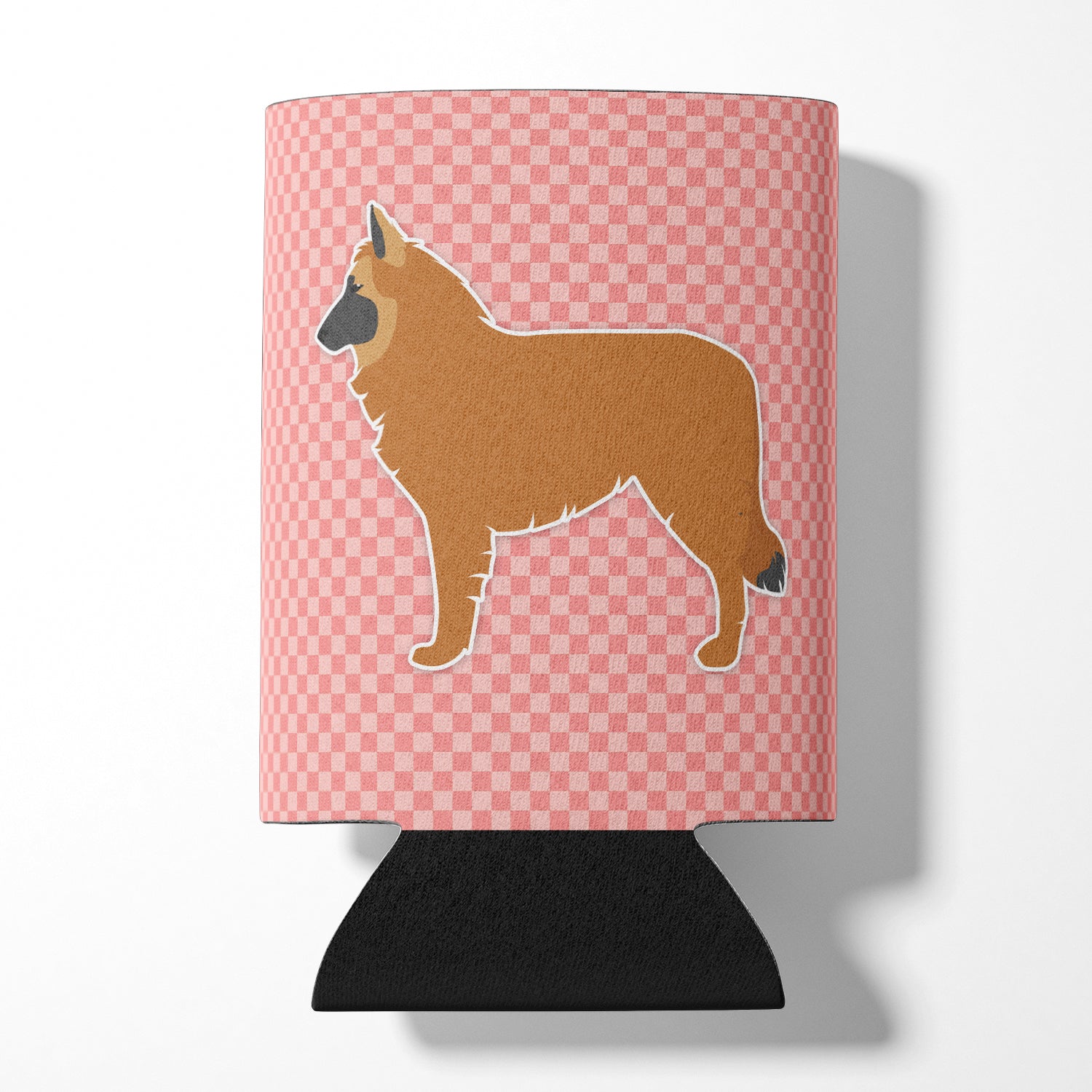 Belgian Shepherd Checkerboard Pink Can or Bottle Hugger BB3661CC  the-store.com.