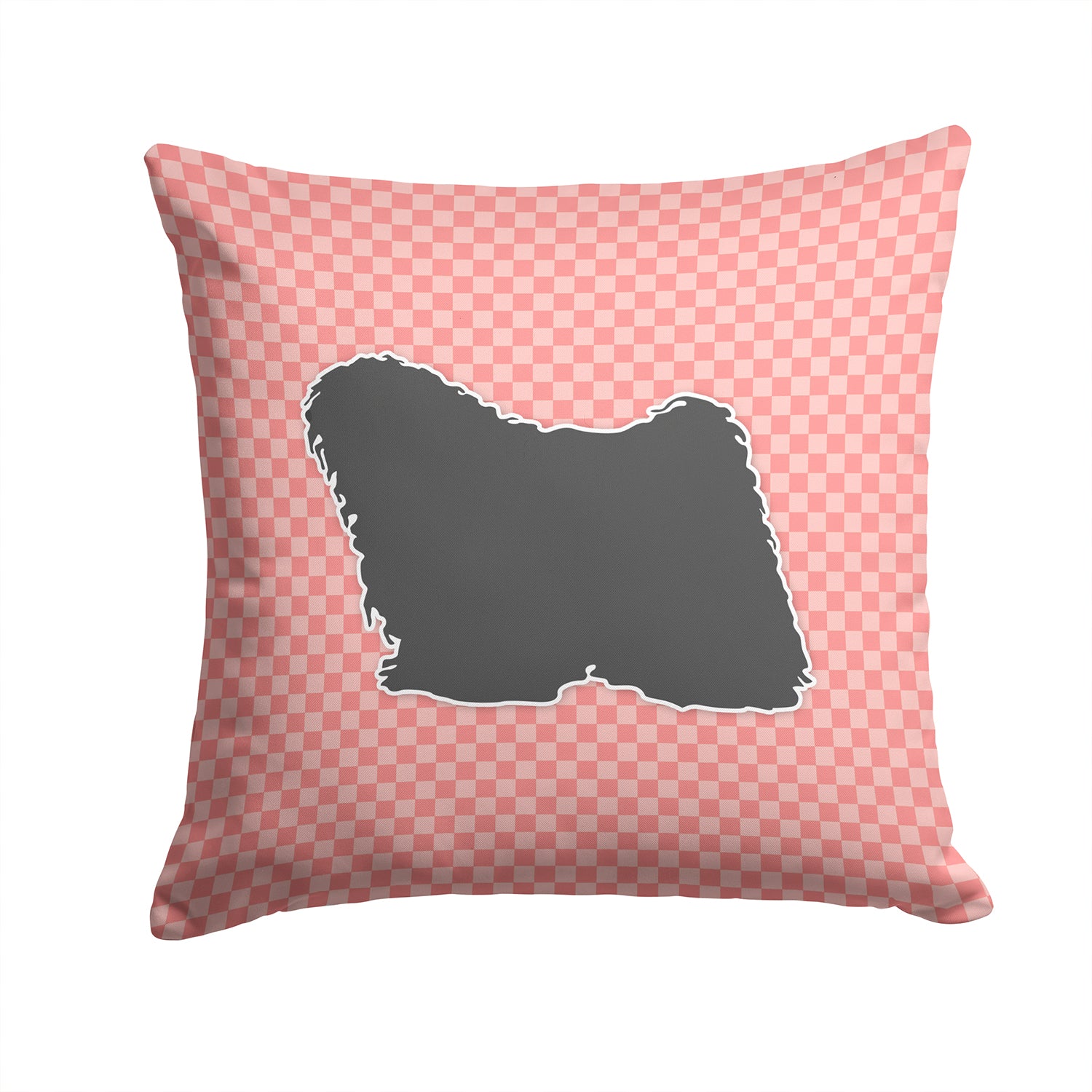 Puli Checkerboard Pink Fabric Decorative Pillow BB3663PW1414 - the-store.com