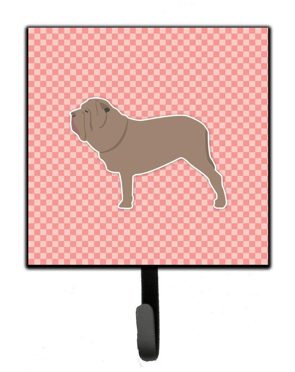 Neapolitan Mastiff Checkerboard Pink Leash or Key Holder BB3665SH4 by Caroline's Treasures