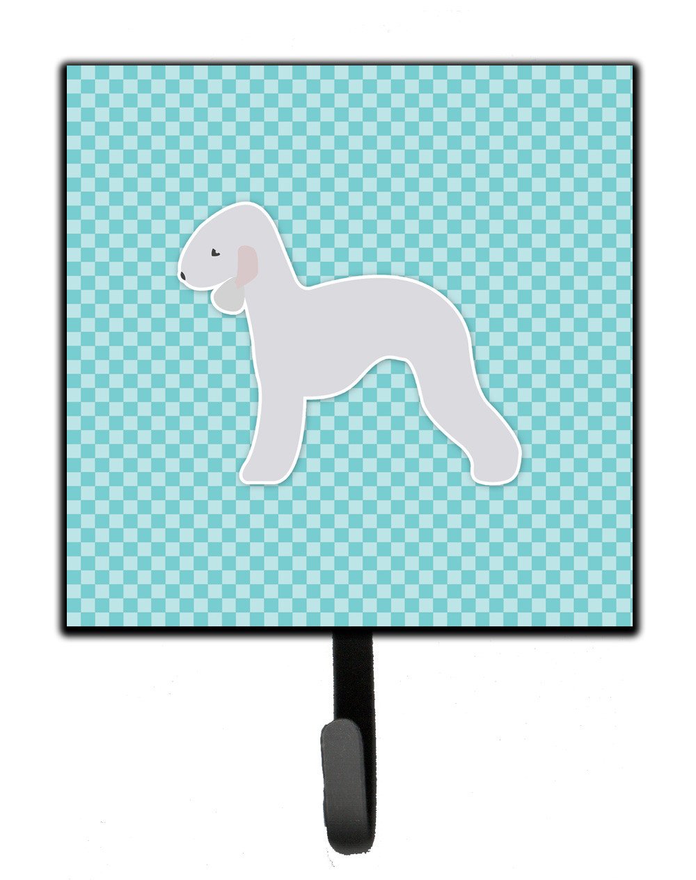 Bedlington Terrier  Checkerboard Blue Leash or Key Holder BB3694SH4 by Caroline&#39;s Treasures