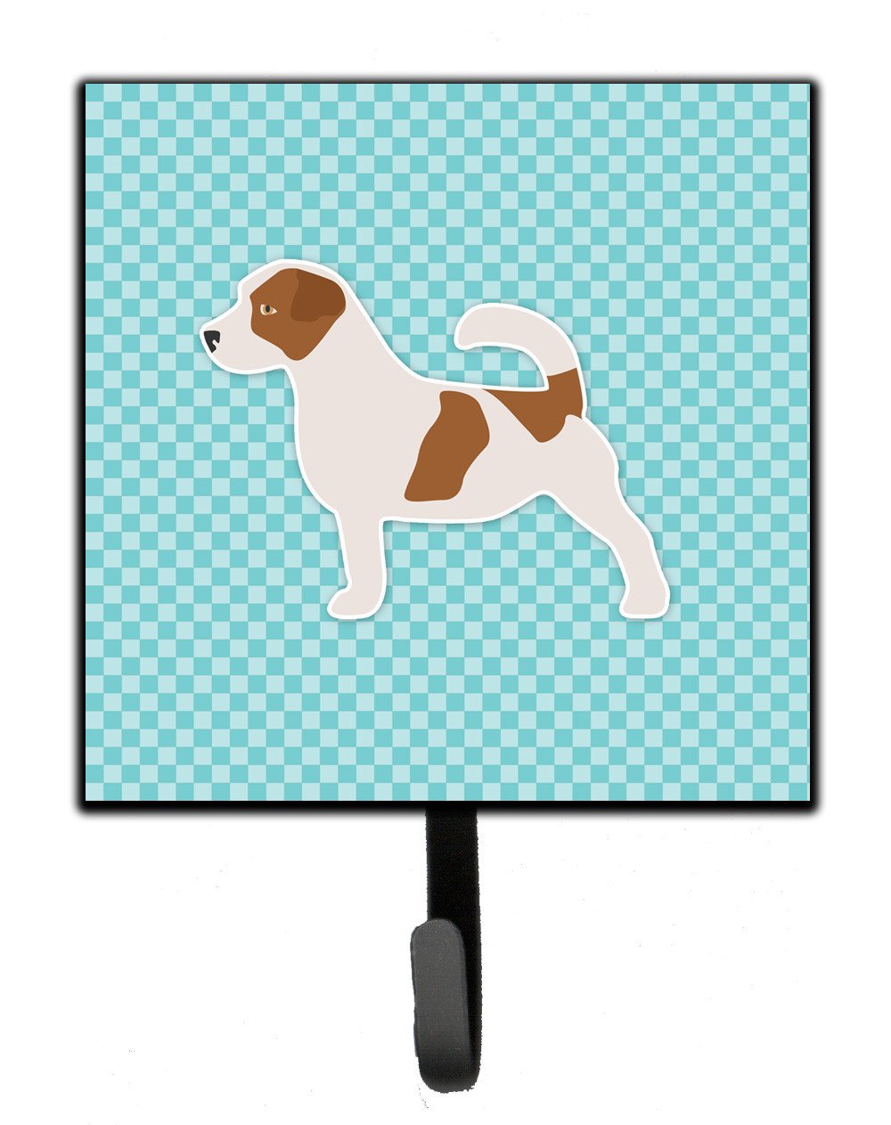 Jack Russell Terrier  Checkerboard Blue Leash or Key Holder BB3707SH4 by Caroline's Treasures