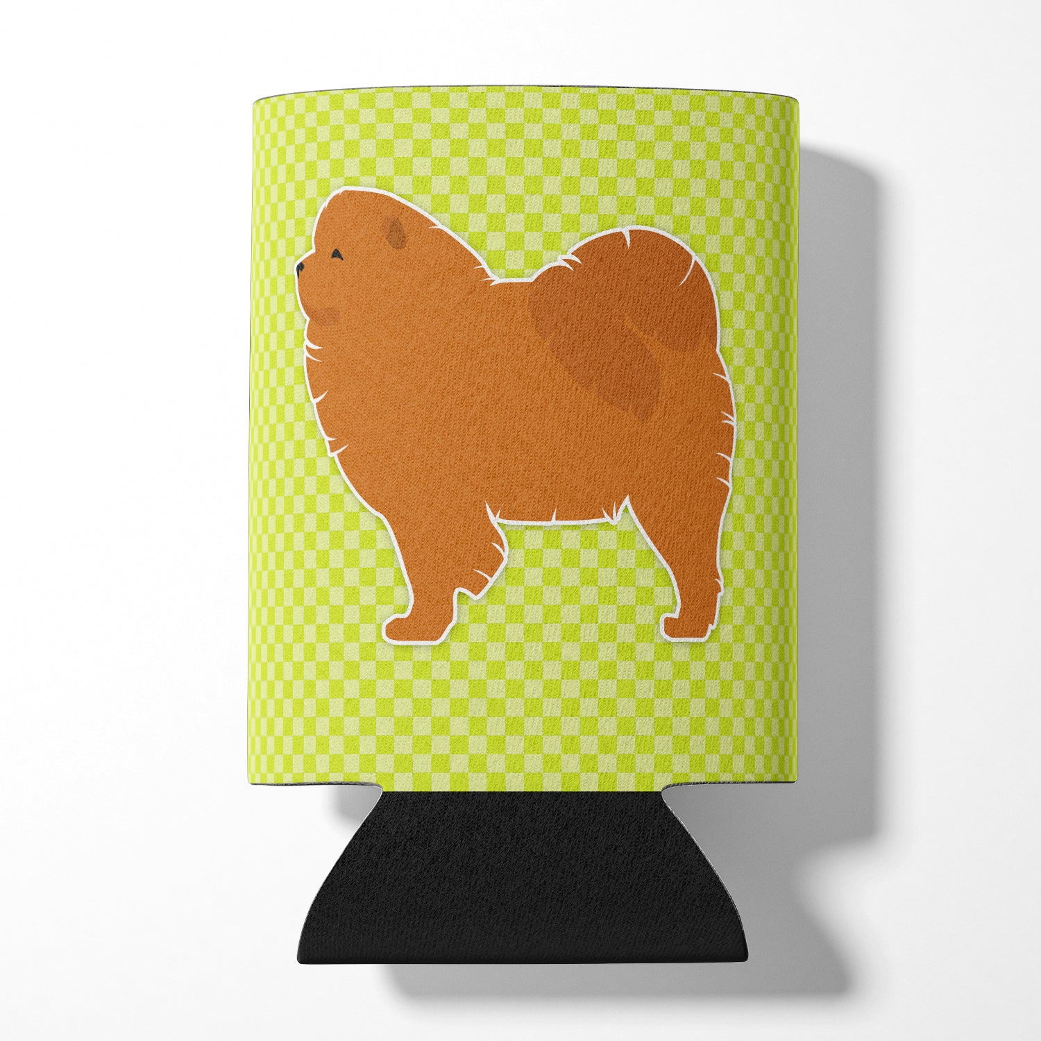 Chow Chow Checkerboard Green Can or Bottle Hugger BB3851CC