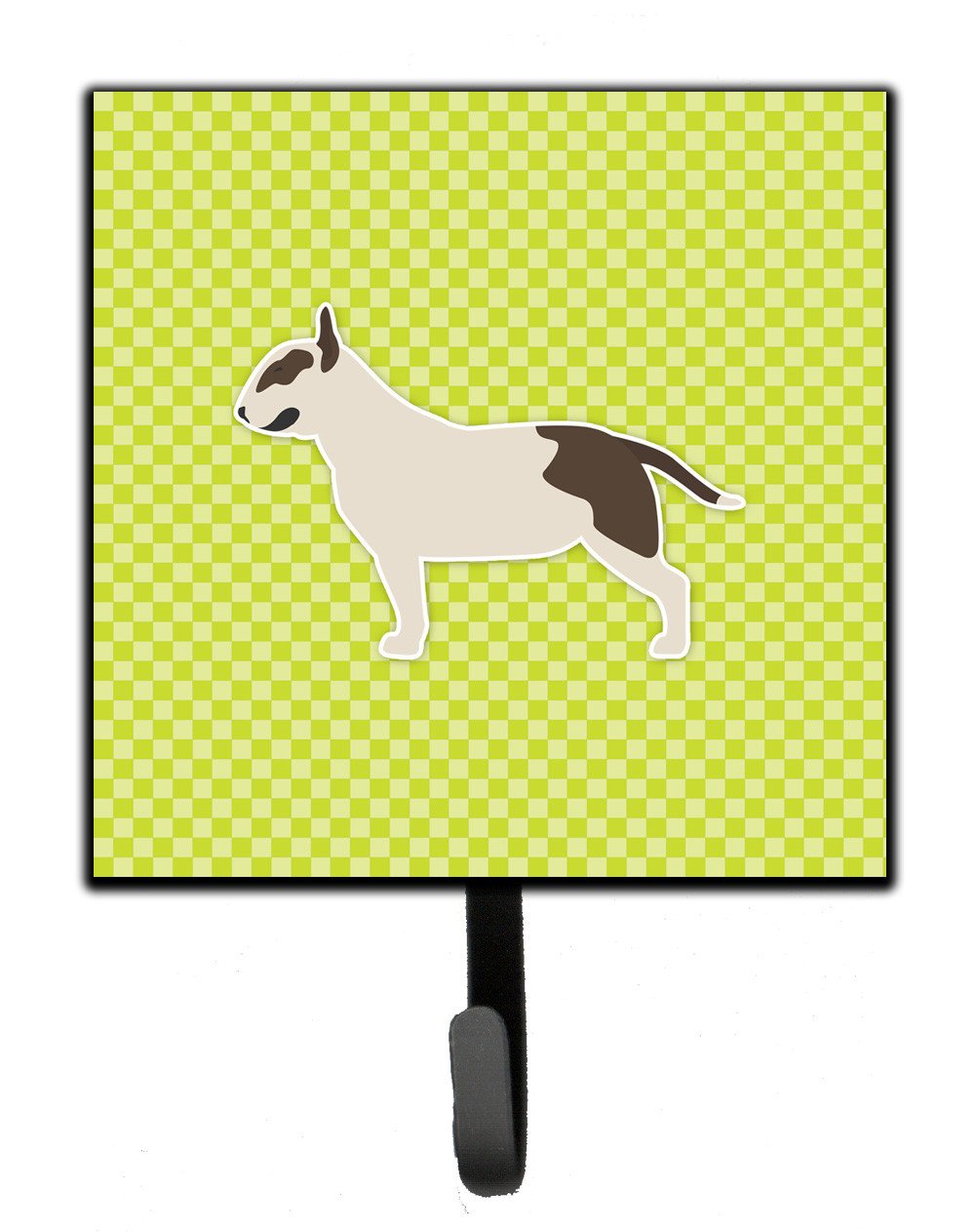 Bull Terrier Checkerboard Green Leash or Key Holder BB3878SH4 by Caroline's Treasures