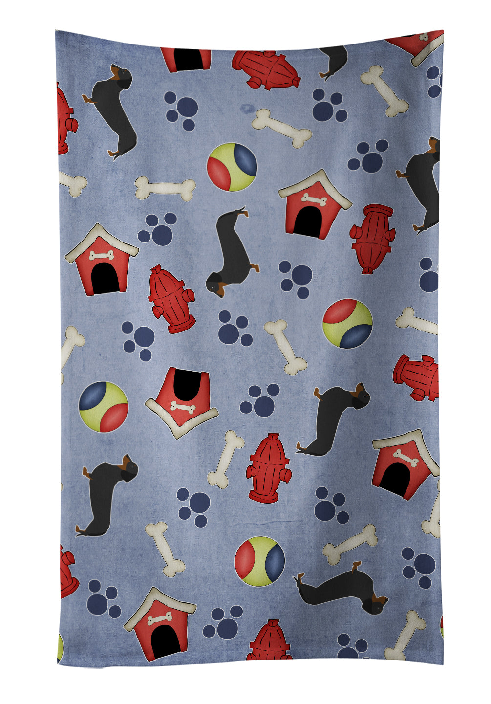 Dachshund Dog House Collection Kitchen Towel BB3882KTWL - the-store.com