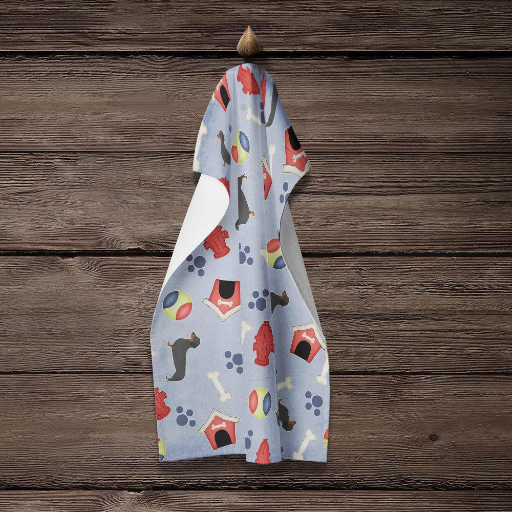Dachshund Dog House Collection Kitchen Towel BB3882KTWL - the-store.com