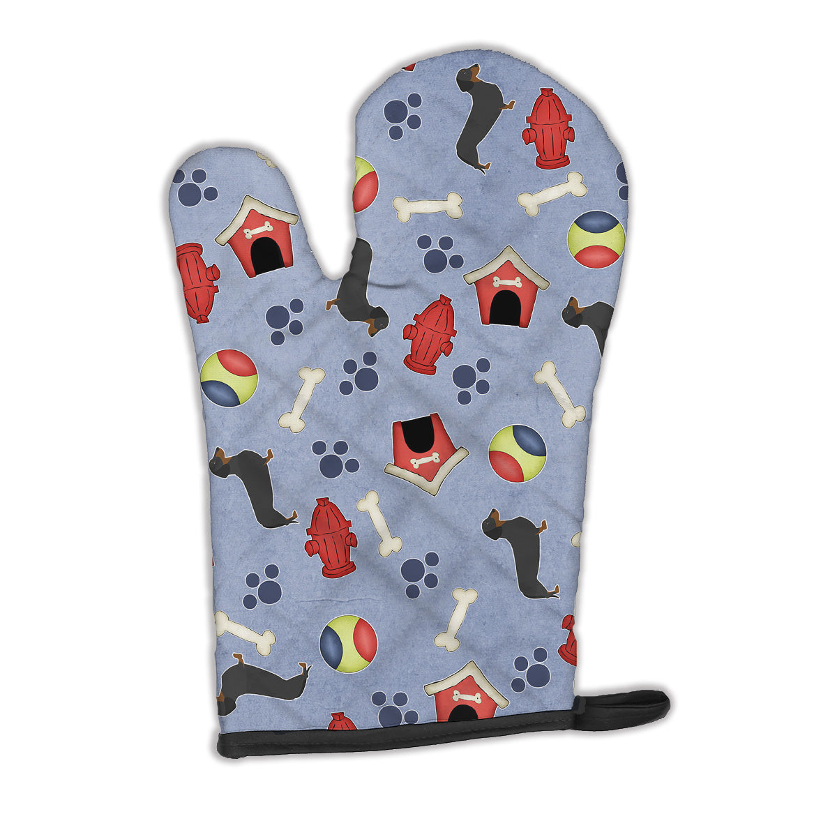 Dachshund Dog House Collection Oven Mitt BB3882OVMT  the-store.com.