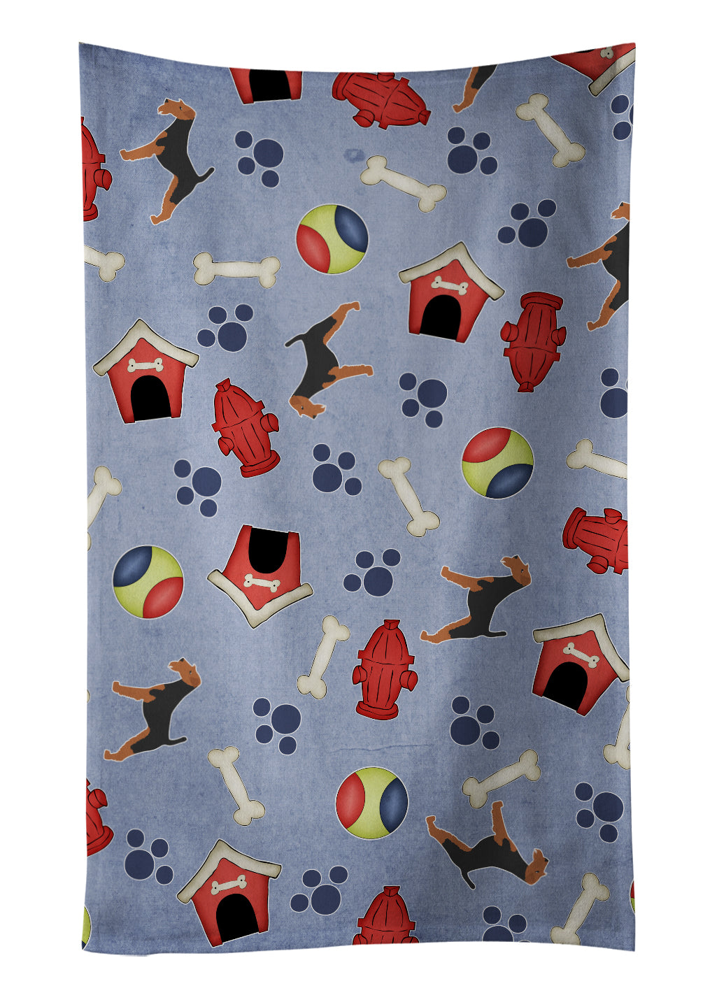 Welsh Terrier Dog House Collection Kitchen Towel BB3885KTWL - the-store.com