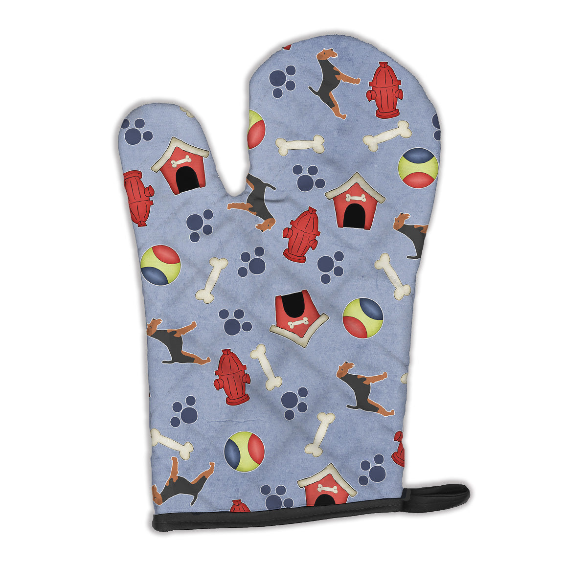 Welsh Terrier Dog House Collection Oven Mitt BB3885OVMT  the-store.com.