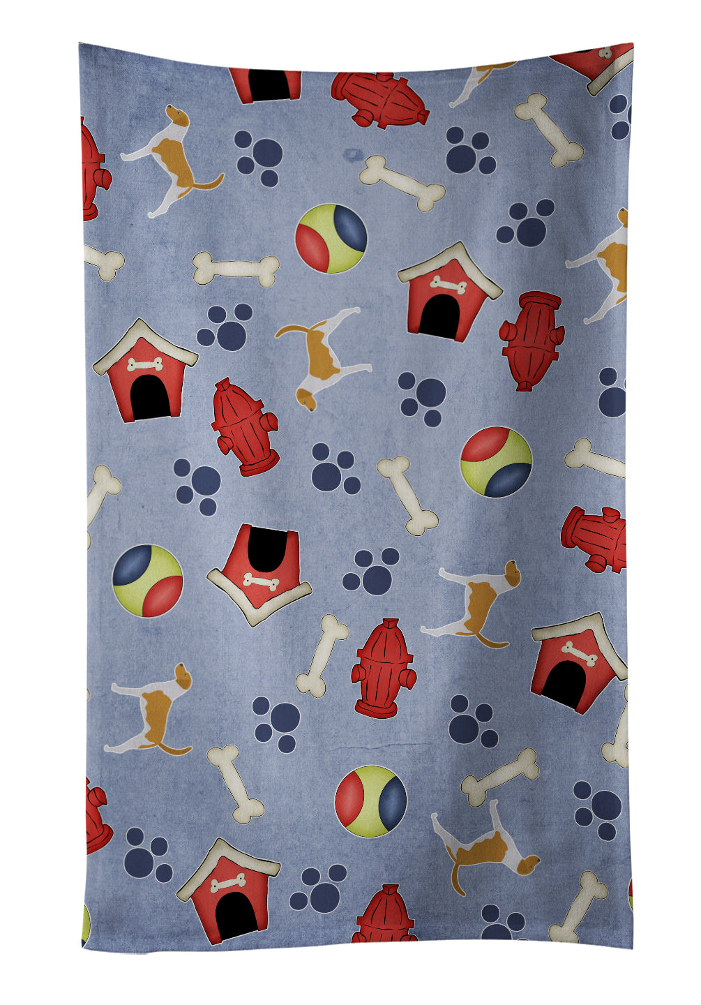 American Foxhound Dog House Collection Kitchen Towel BB3898KTWL - the-store.com