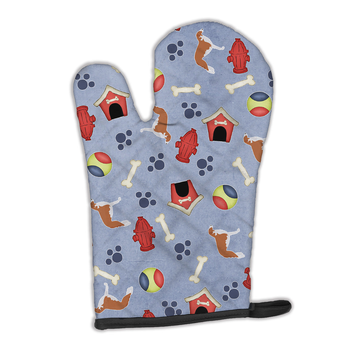 Borzoi Russian Greyhound Dog House Collection Oven Mitt BB3899OVMT  the-store.com.