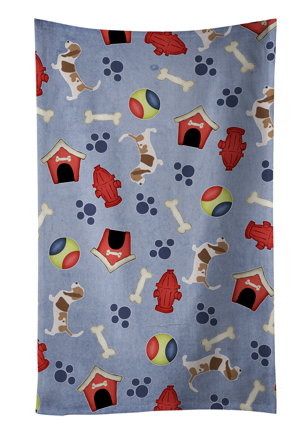 Basset Hound Dog House Collection Kitchen Towel BB3902KTWL - the-store.com