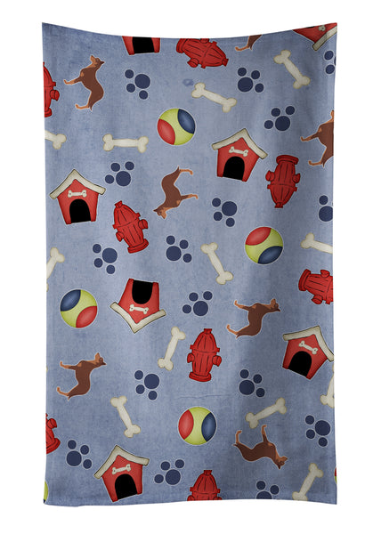 Australian Kelpie Dog Dog House Collection Kitchen Towel BB3929KTWL - the-store.com
